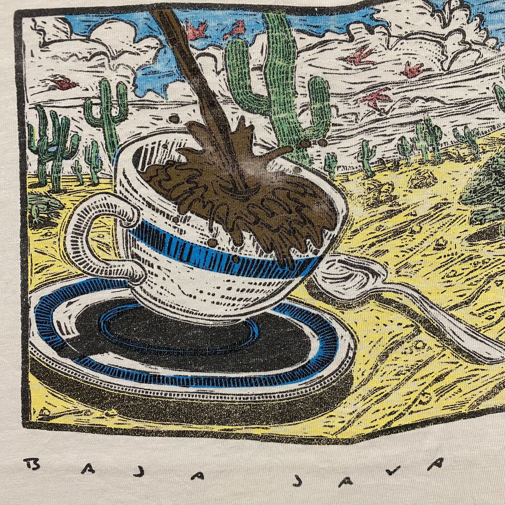 Vintage Vintage 90s Coffee Comic Painting Humor Single Stitch Tee Size US L / EU 52-54 / 3 - 4 Thumbnail