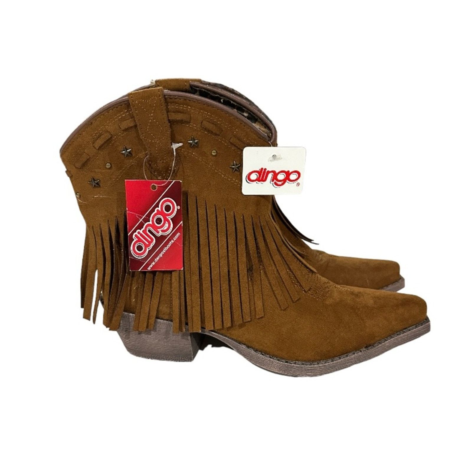 Dingo1969 Dingo Cassidy Rust Fringe Studded Western Boots Size 7.5 Size US 7.5 / IT 37.5 - 1 Thumbnail