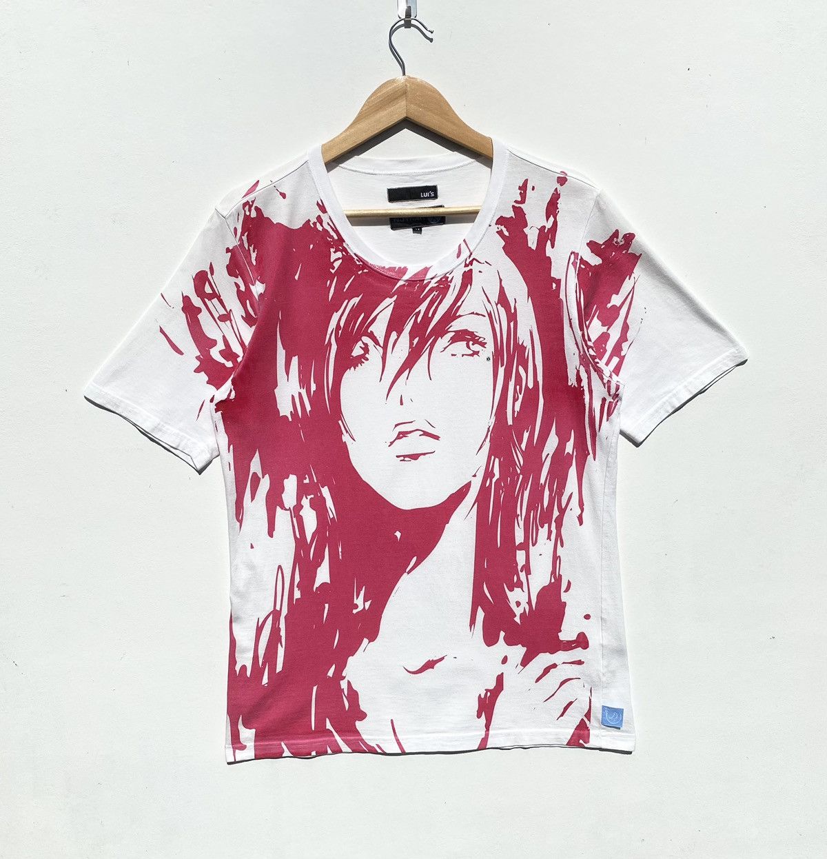 2000’s Ncyhait Punk Girl Two Tone Diamond Pink Print Shirt
