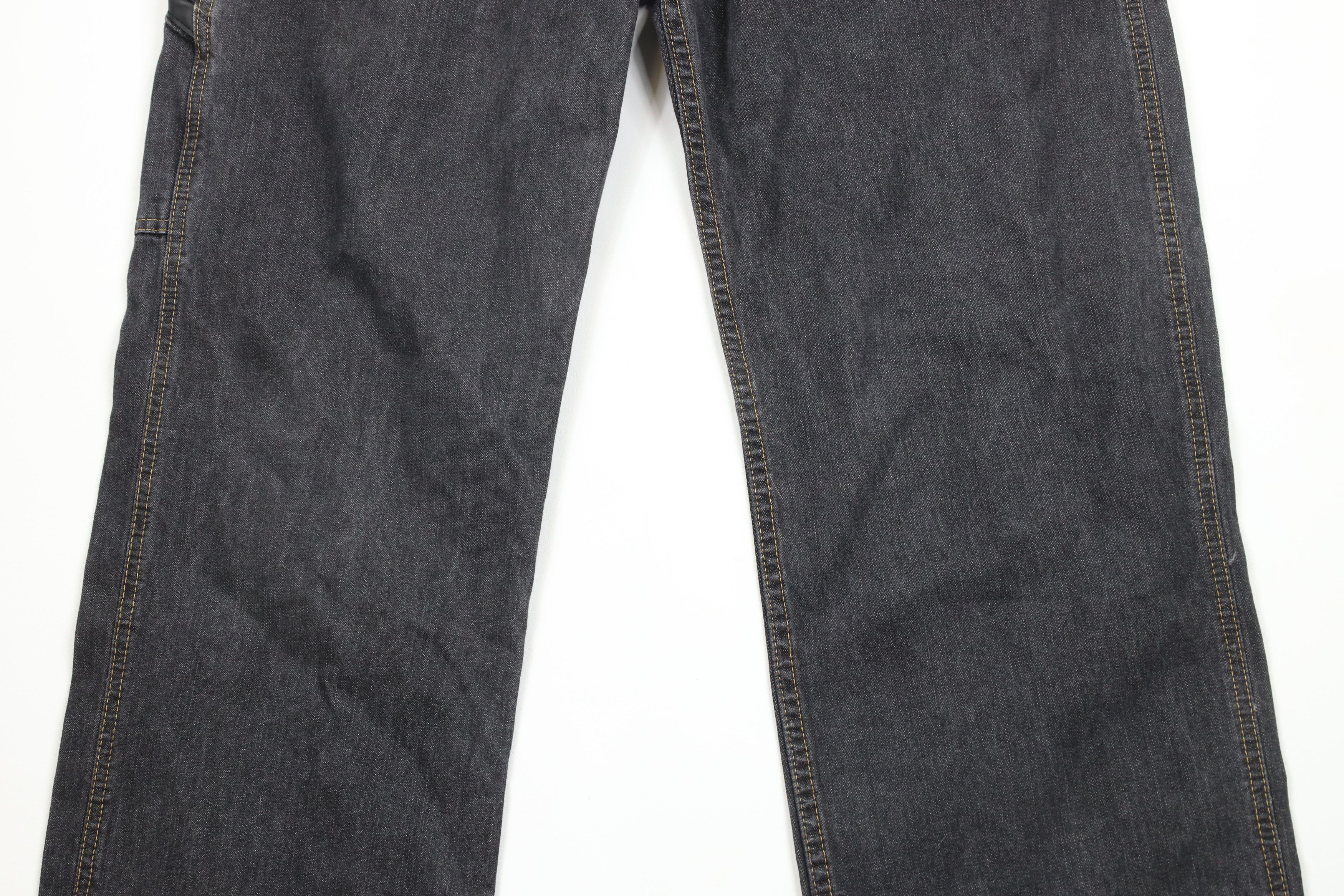 Ralph Lauren × Vintage Vintage 90s Ralph Lauren Out Wide Leg Carpenter Jeans Black Size US 34 / EU 50 - 3 Thumbnail