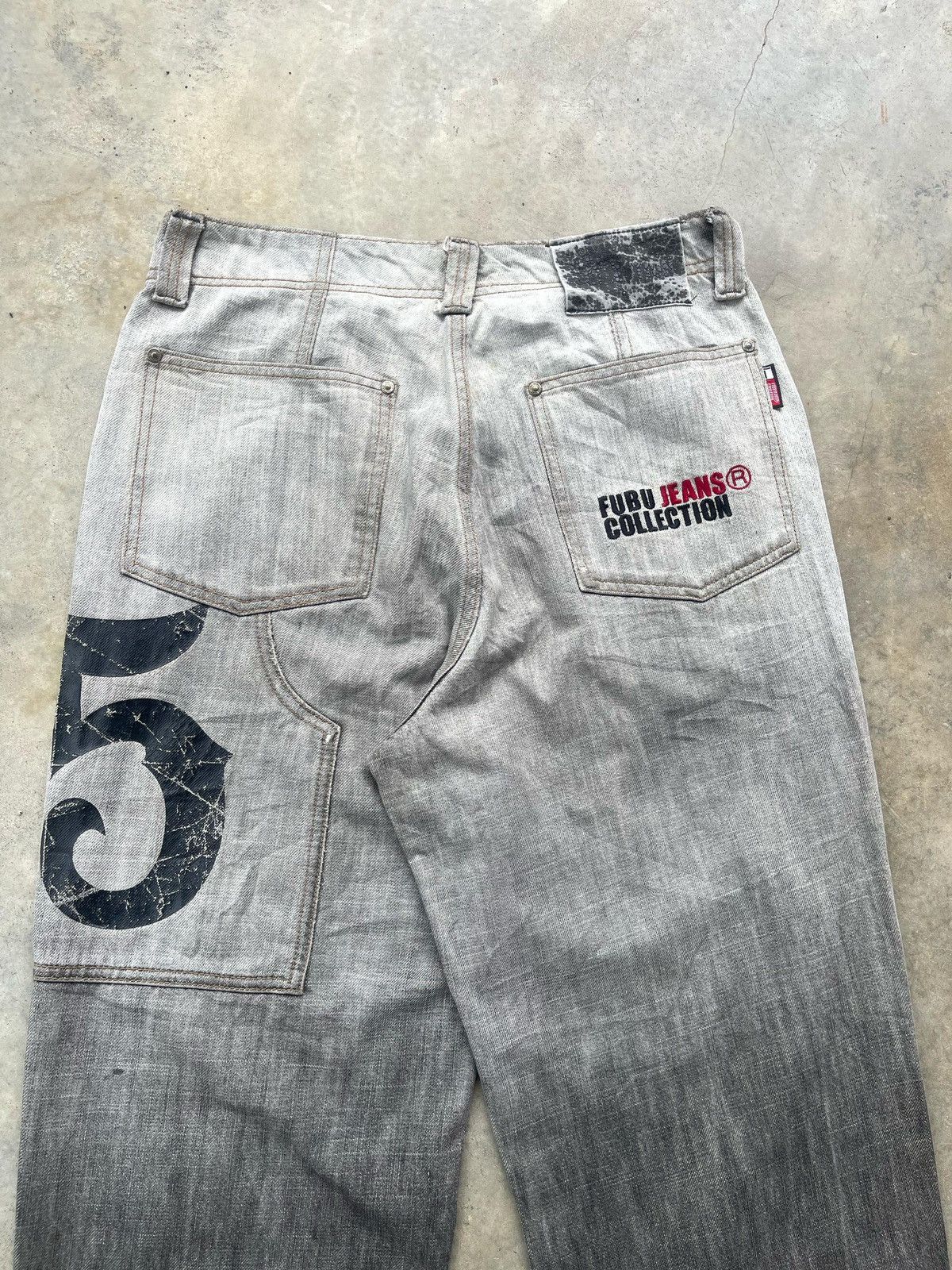 Fubu × JNCO Vintage Y2K Fubu Gradient Dye Jeans Pant Size US 32 / EU 48 - 13 Thumbnail