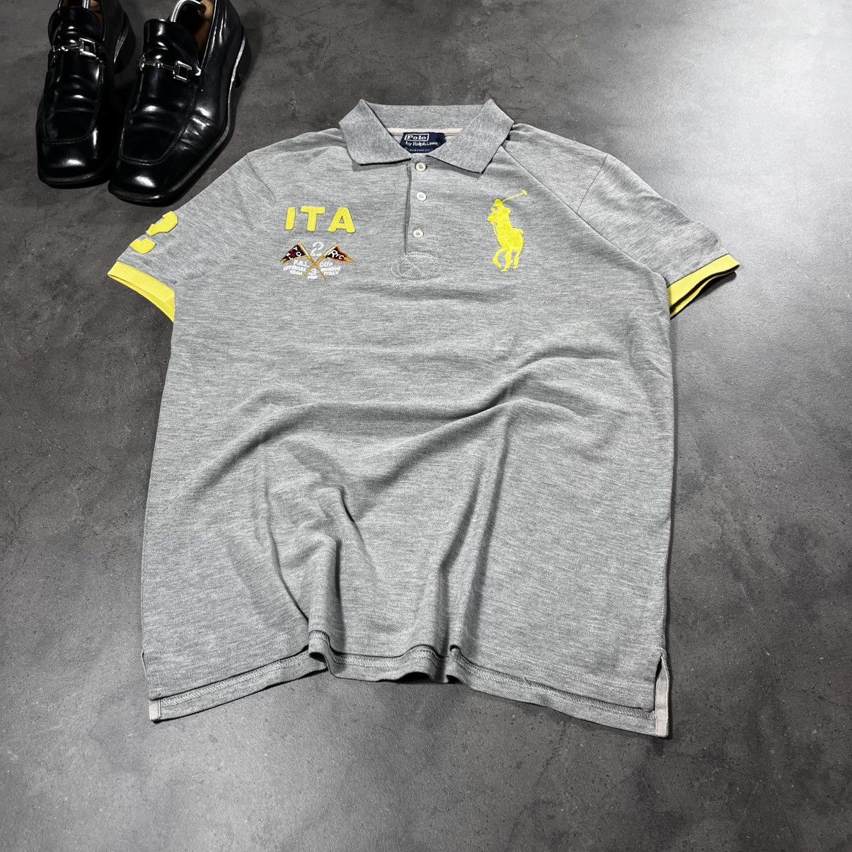 Polo Ralph Lauren Polo Ralph Lauren 90s Vintage Italy Chief Keef Rugby Shirt Size US L / EU 52-54 / 3 - 2 Thumbnail
