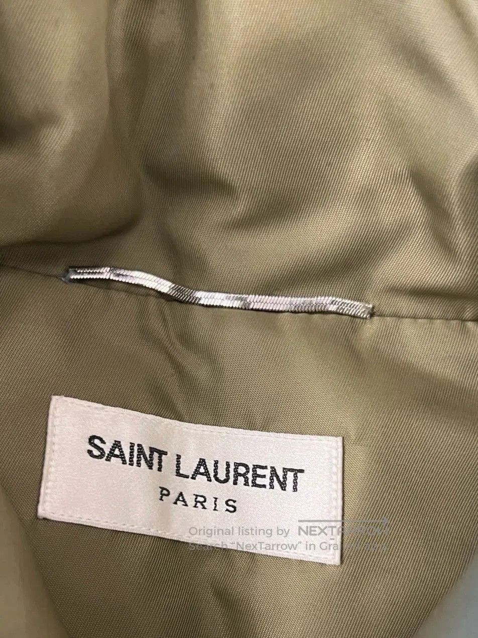 Saint Laurent Paris Saint Laurent Green Puffer Jacket with Epaulets. Size US M / EU 48-50 / 2 - 4 Thumbnail
