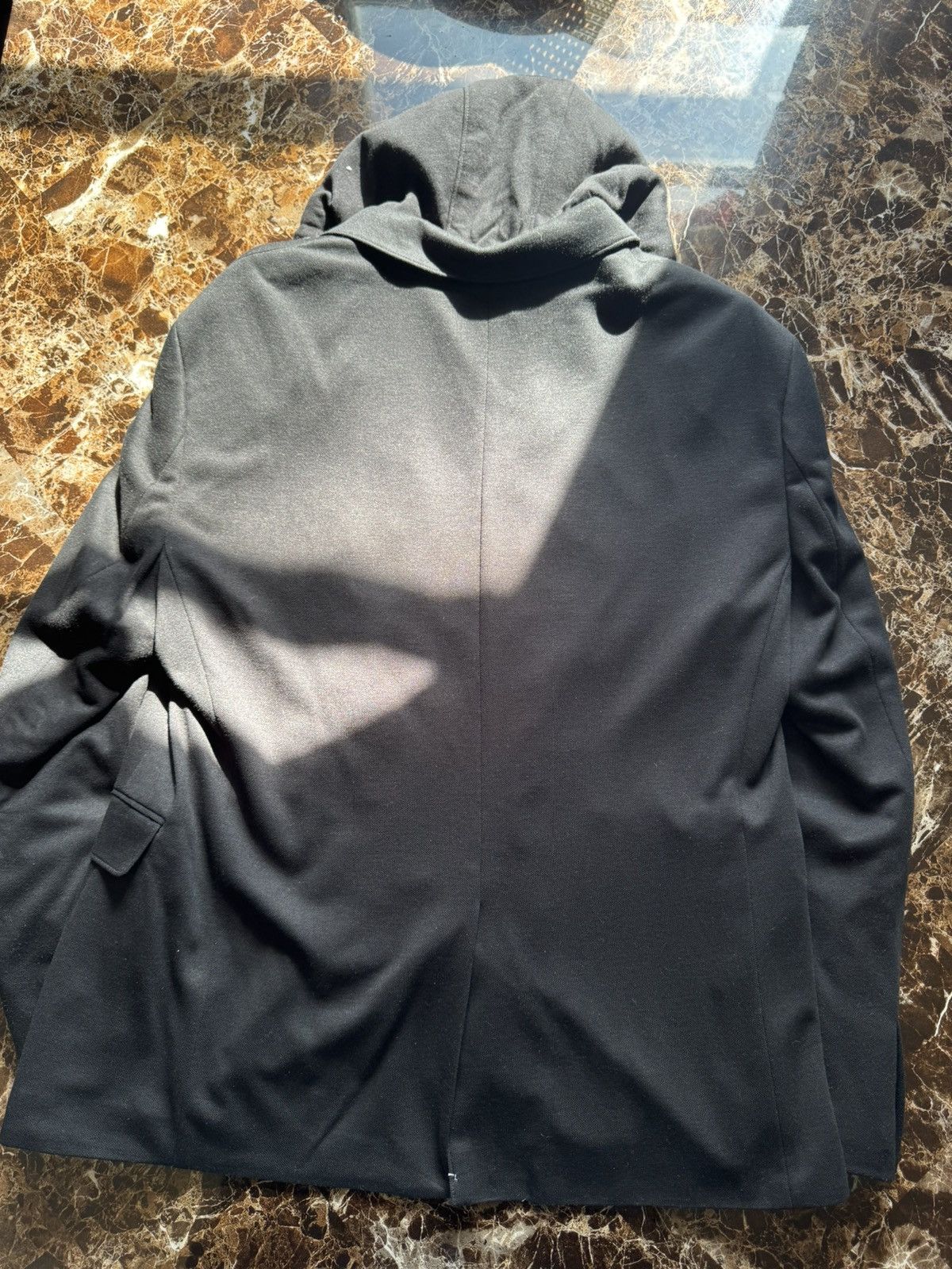 Express Express Men Double Zip Blazer with Hoodie Mens Slim Fit XL Size 42R - 4 Thumbnail