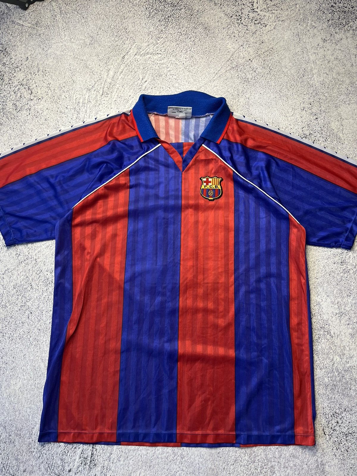 Vintage FC BARCELONA Vintage Romario #10 Football Soccer Jersey Size US L / EU 52-54 / 3 - 14 Thumbnail