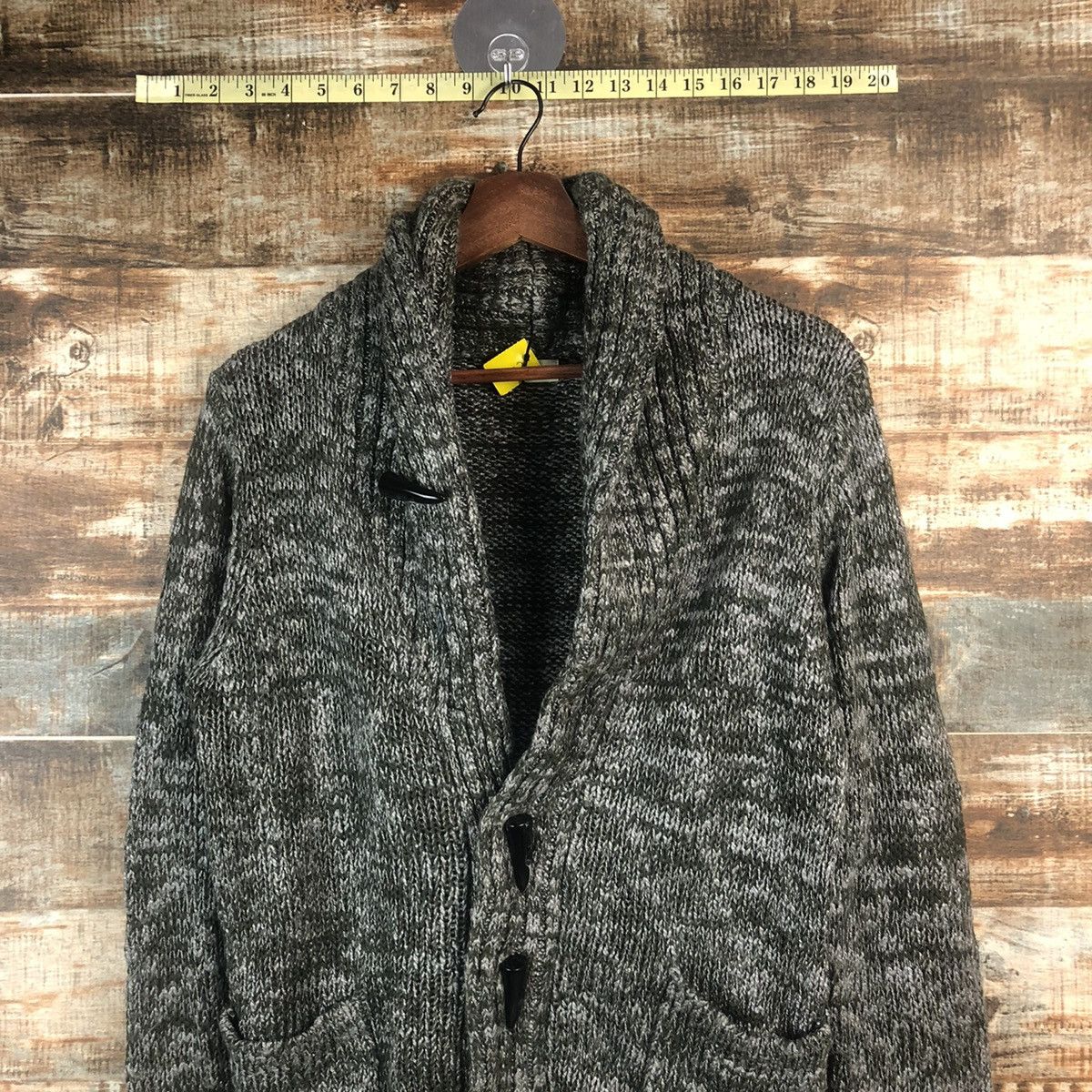Homespun Knitwear × NANO universe DL Nano Universe Gray Cardigan Knitwer #C542 Size S / US 4 / IT 40 - 2 Thumbnail