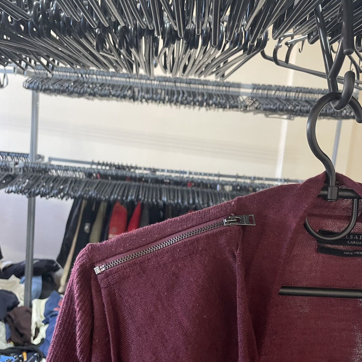Allsaints × If Six Was Nine JAPAN Cardigan merino wool sweater Allsaints Avant garde Size L / US 10 / IT 46 - 3 Thumbnail