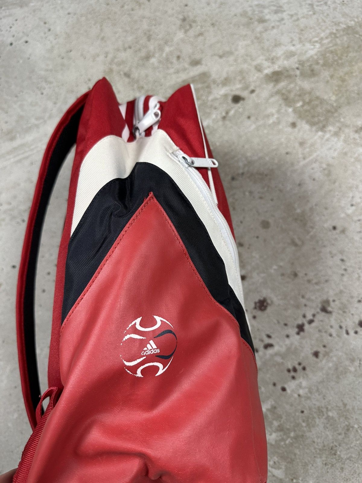 Adidas Vintage Y2K Adidas x Bayern Munich Red Backpack Bag Size ONE SIZE - 13 Thumbnail