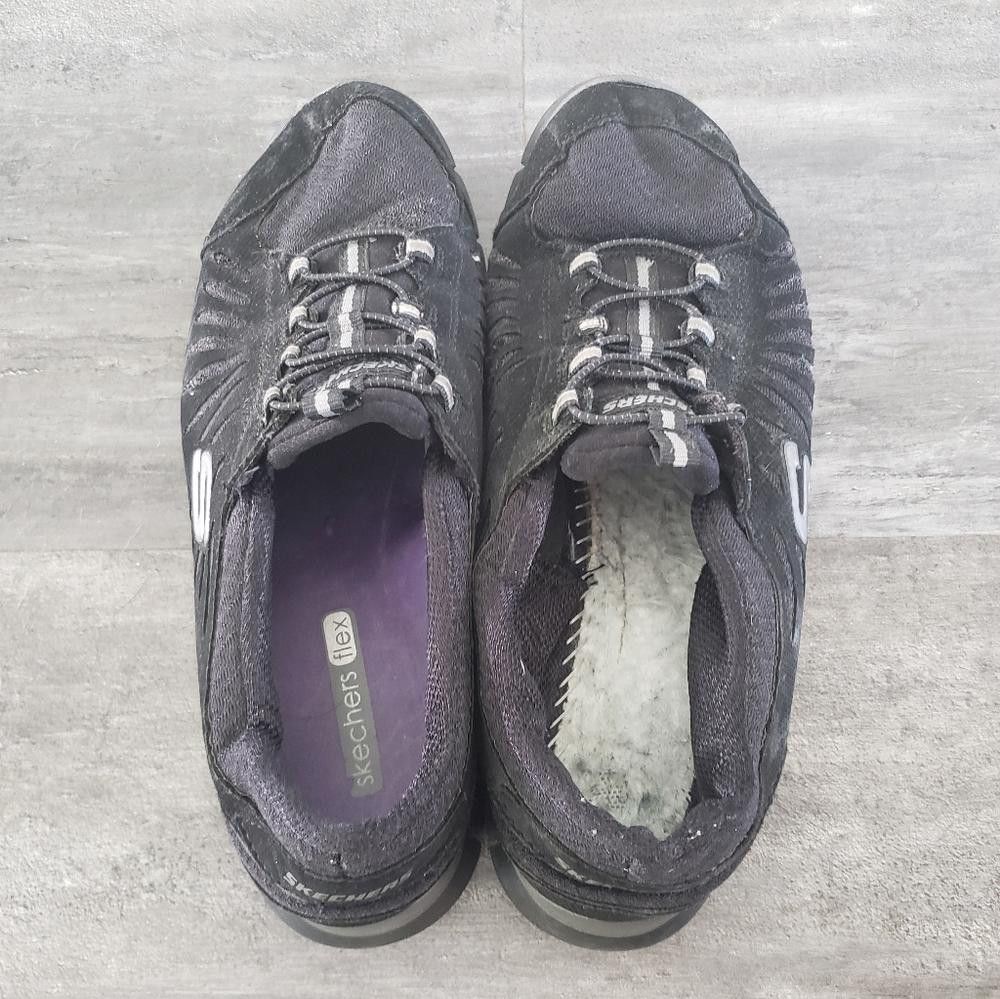 SKECHERS Black Detailed Skechers Athletic Sneaks Size US 8.5 / IT 38.5 - 4 Thumbnail