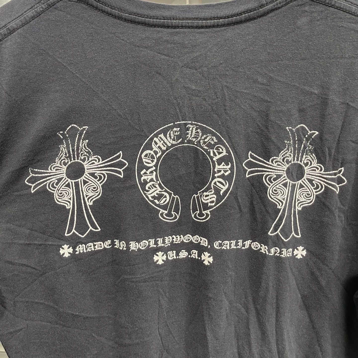 Chrome Hearts Chrome Hearts Black Horse Shoe Tri-Element SS Tee M 9/10 Size US M / EU 48-50 / 2 - 7 Thumbnail