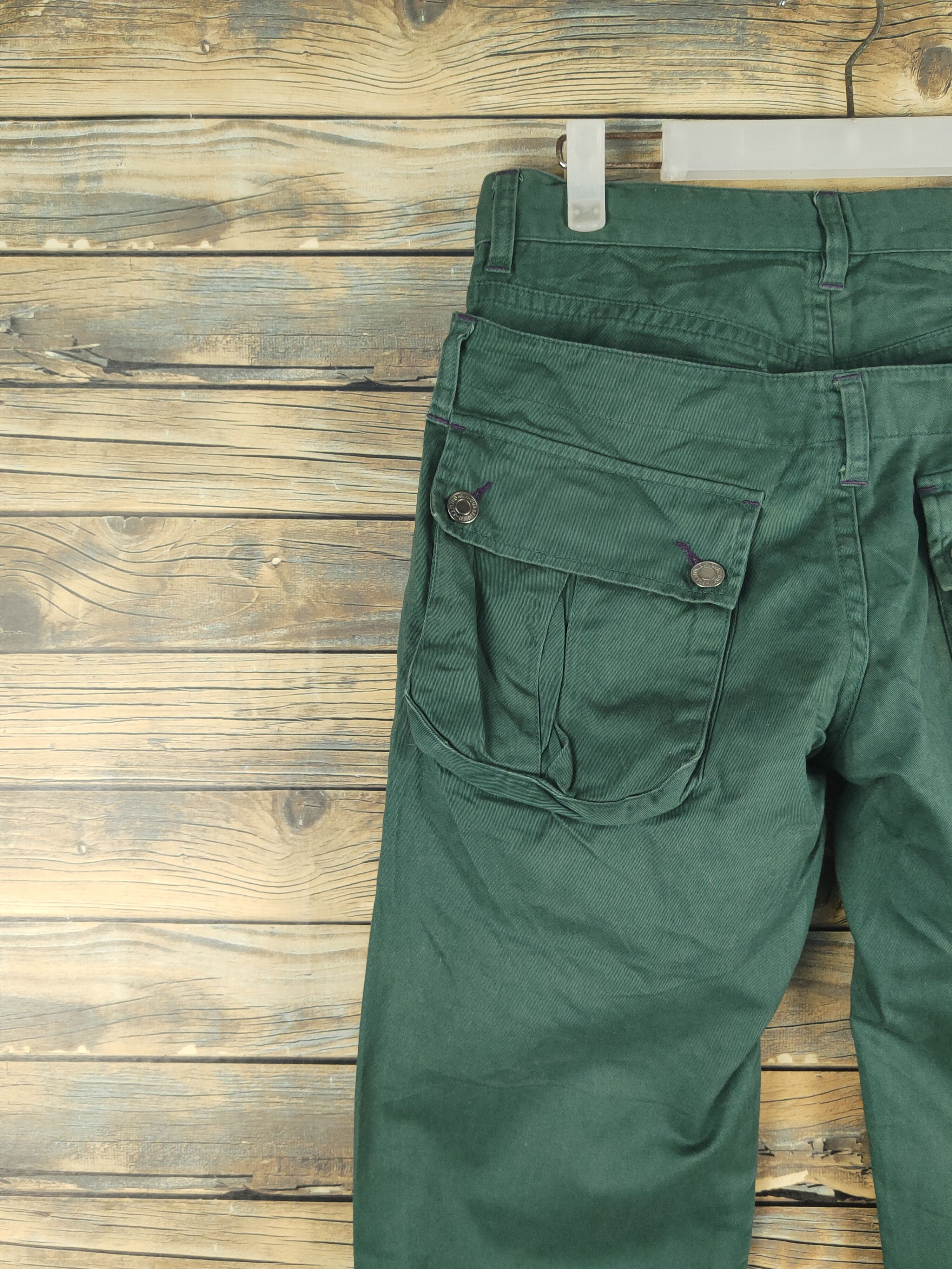 Japanese Brand DL Euphuistic Green Multipocket Casual Pants #1538 Size US 30 / EU 46 - 8 Thumbnail
