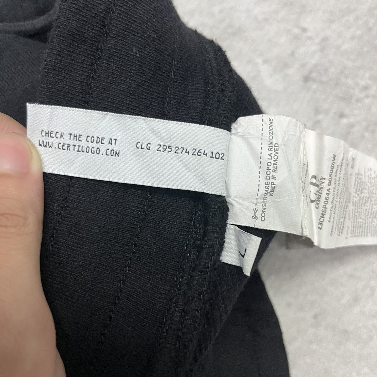 C.P. Company C.P Company Diagonal Raised Fleece Sweatpants Size US 32 / EU 48 - 10 Thumbnail