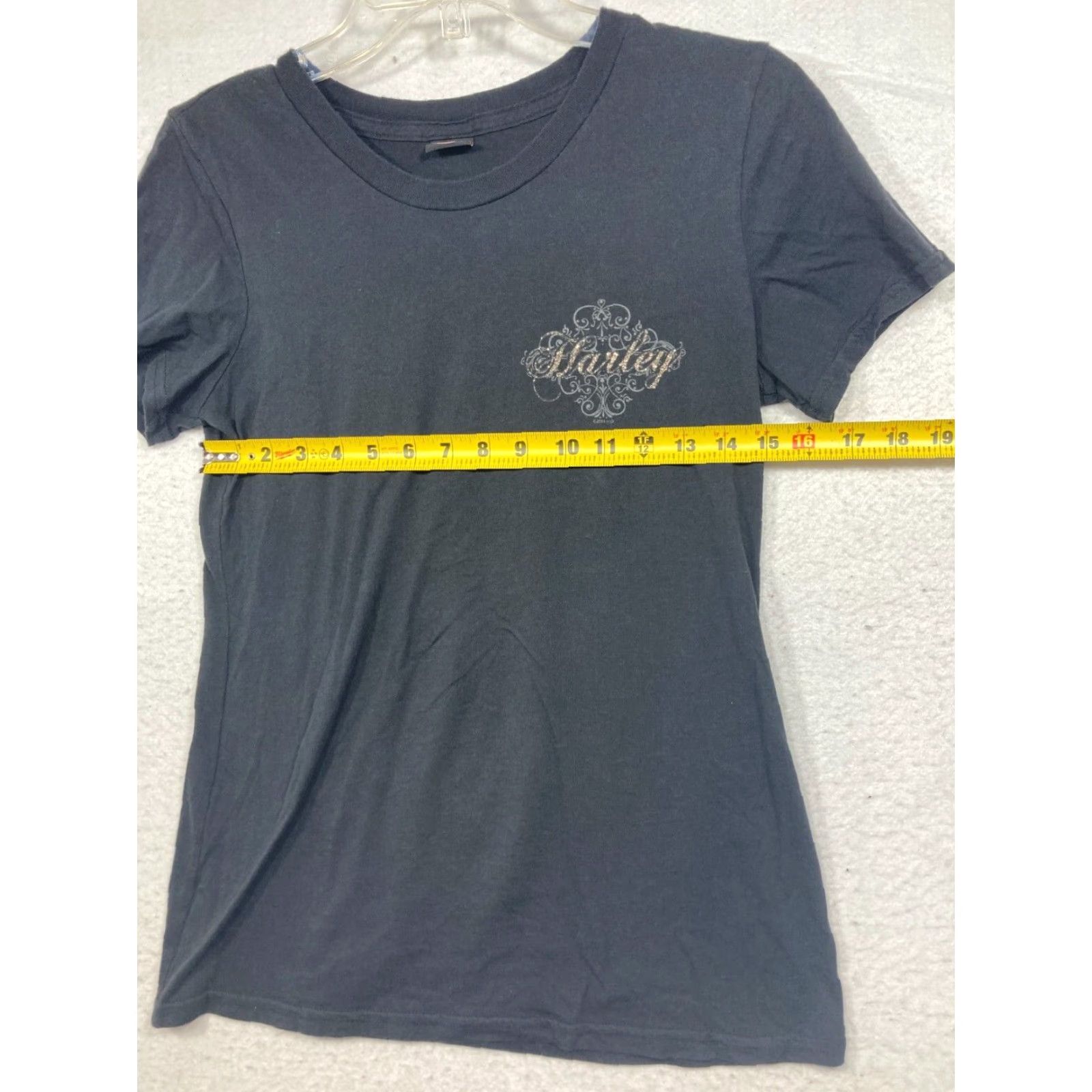 Harley Davidson Harley-Davidson Shirt Womens L Black Statesville NC Crown Women T-Shirt Graphic Logo Vintage: No Size L / US 10 / IT 46 - 5 Thumbnail