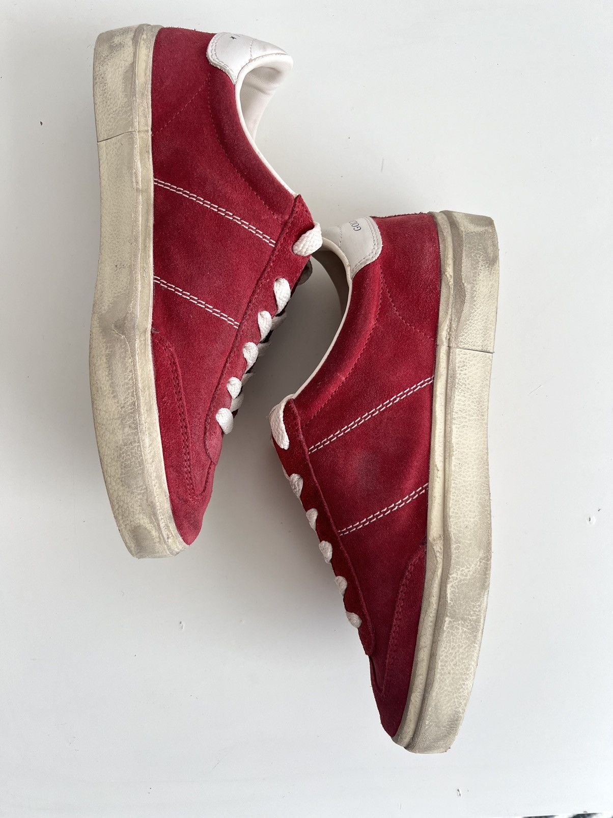 Golden Goose Golden Goose Soul Star Dark Red/Milk Sneakers Size US 8.5 / IT 38.5 - 16 Thumbnail