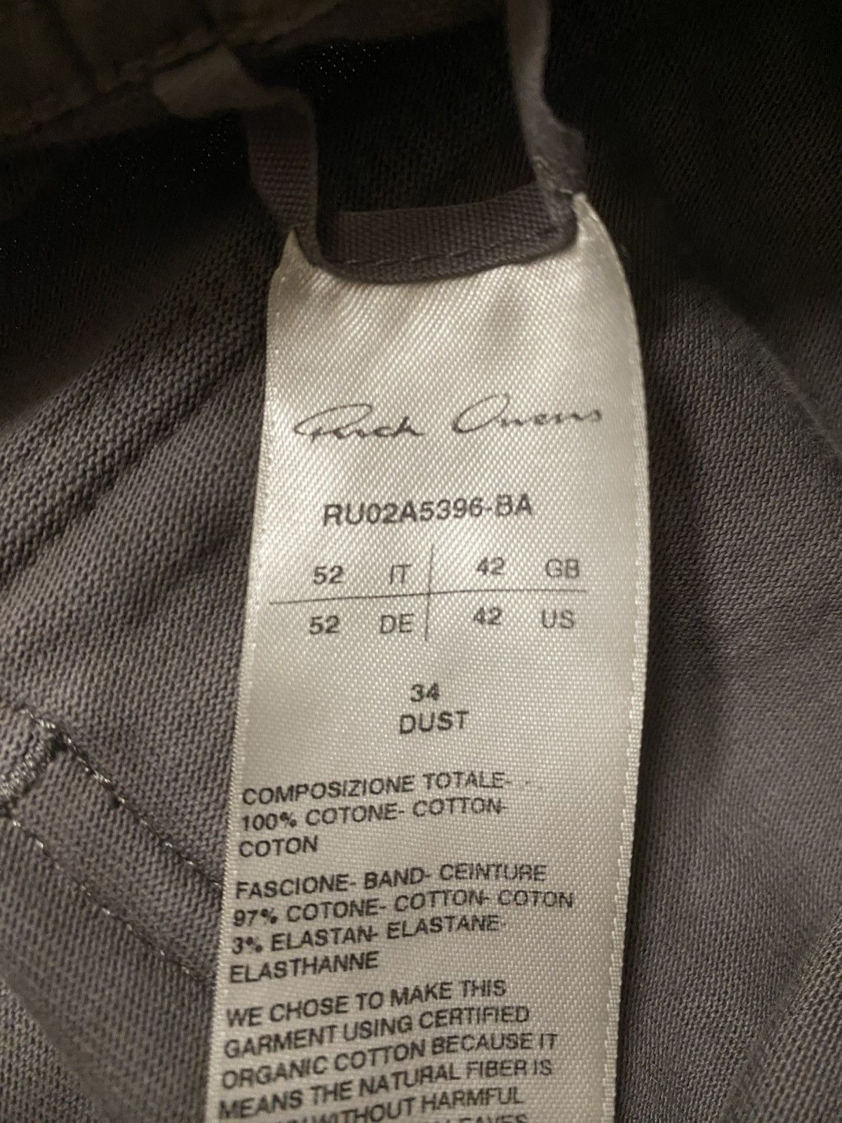 Rick Owens Rick Owens Mainline FW21 Gethsemane Cargo Jogger Size US 32 / EU 48 - 10 Thumbnail