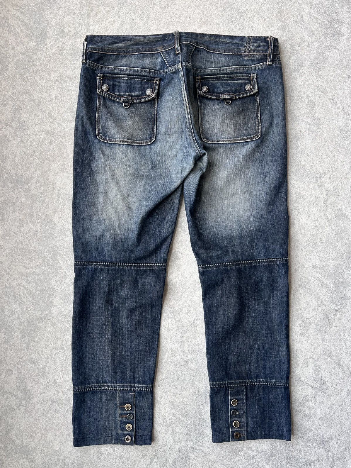 Marithe + Francois Girbaud Vintage Marithe Francois Girbaud Cropped Denim Jeans Size US 32 / EU 48 - 2 Thumbnail