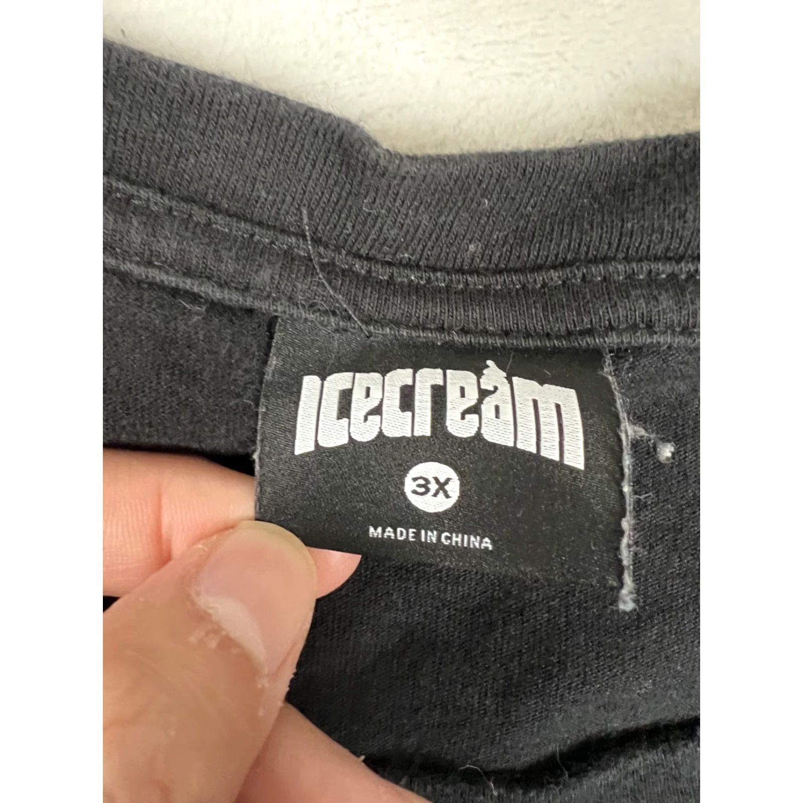 Vintage Ice Cream T-Shirt Mens 3XL Black Tricks Graphic BBC Streetwear Dog Graphic Short Sleeve Crew Neck Cotton Regular Size US XXL / EU 58 / 5 - 4 Thumbnail