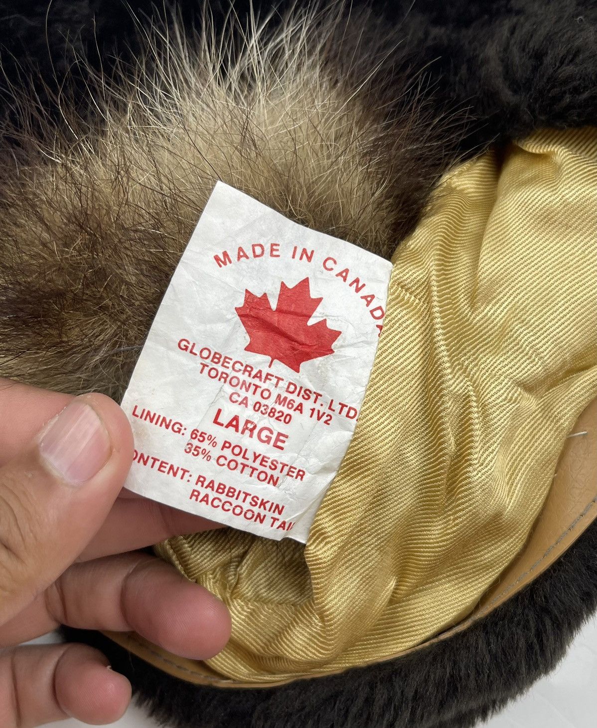 Other rabbit skin hat wit racoon tail tc26 Size ONE SIZE - 5 Thumbnail
