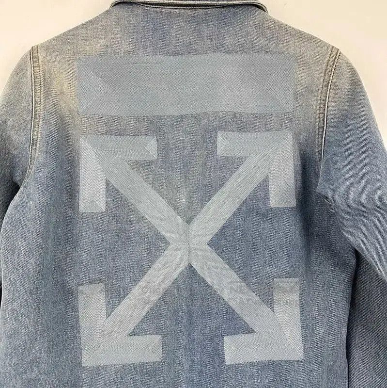 Off-White Off-White Blue Cotton Women's Jacket . Size XS / US 0-2 / IT 36-38 - 5 Thumbnail