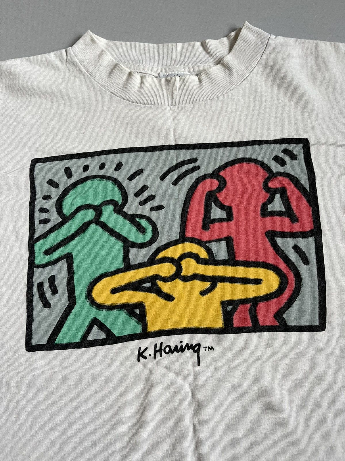 Keith Haring Vintage 90s Keith Haring Pop Shop Single Stitch T-shirt Size US L / EU 52-54 / 3 - 2 Thumbnail