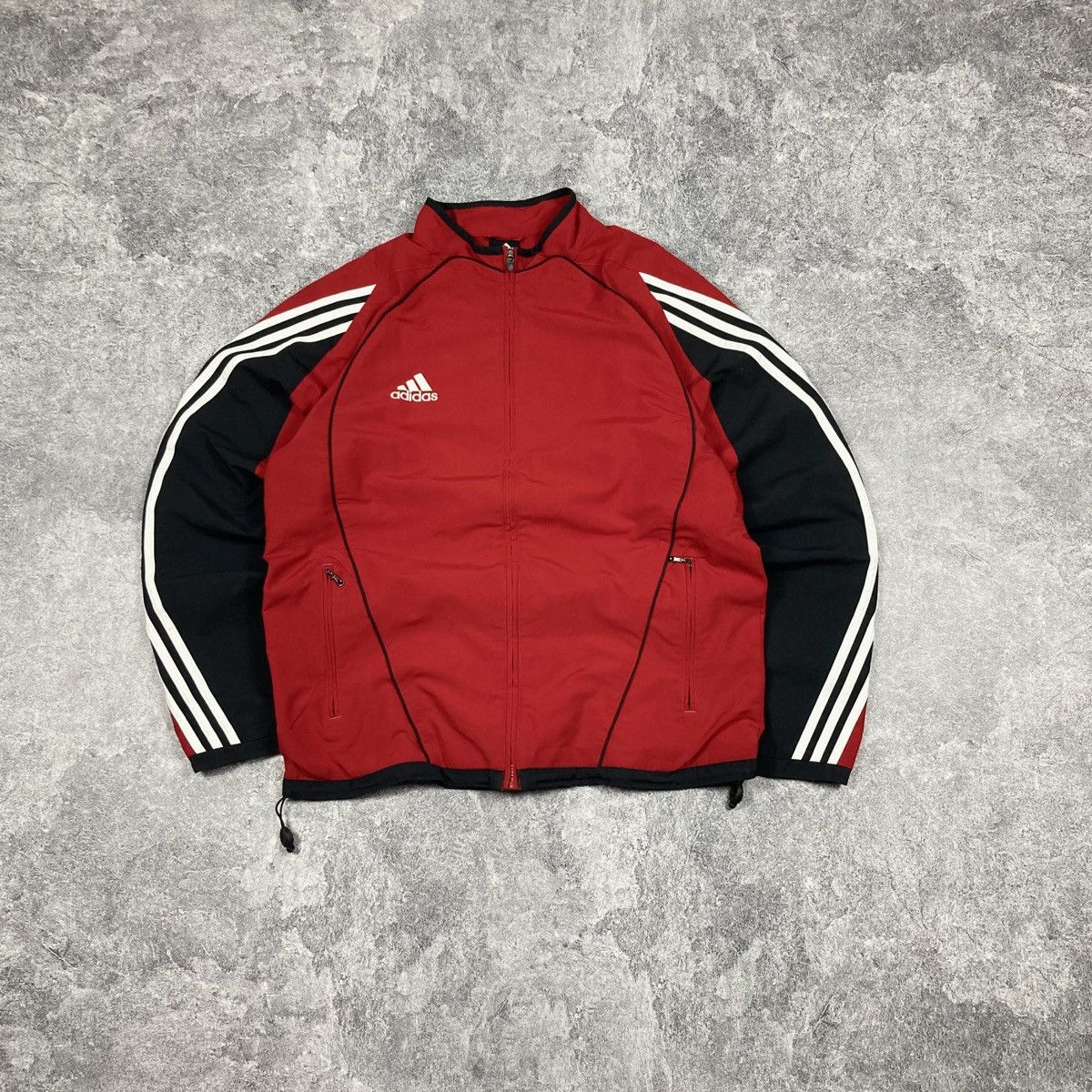 Adidas Vintage Adidas Nylon Striped Zip Up Track Jacket Size US L / EU 52-54 / 3 - 1 Thumbnail