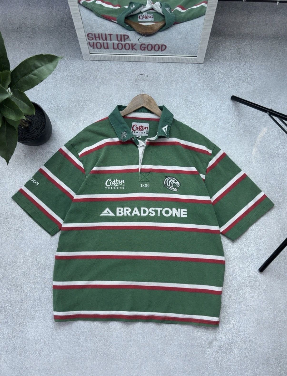 Cotton Traders Leicester Tigers 2006 Home Polo Rugby Shirt Cotton Traders Size US XL / EU 56 / 4 - 1 Thumbnail