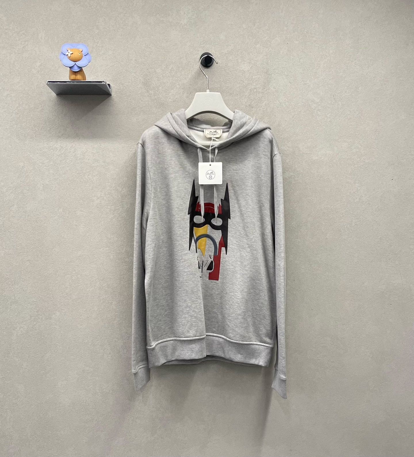 Hermes Hermes Horse Head Print Light Gray Hoodie Size US M / EU 48-50 / 2 - 1 Thumbnail