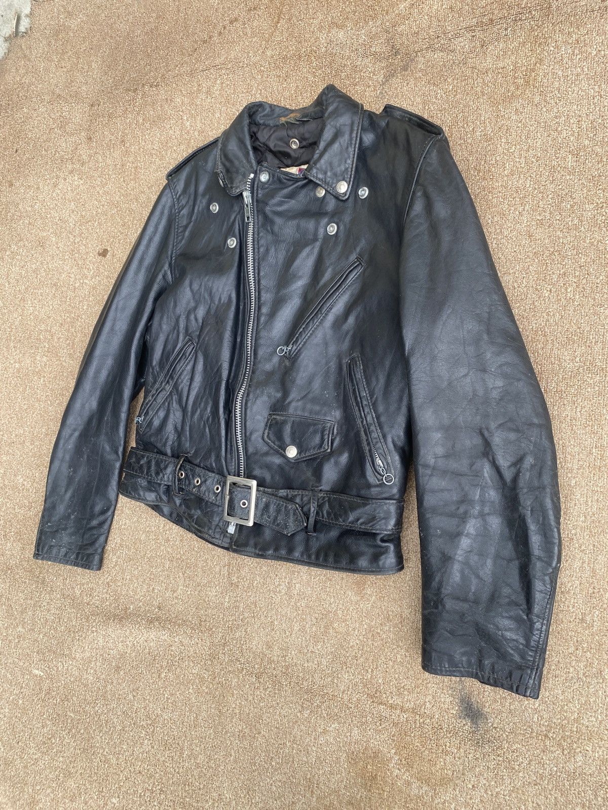 Schott × Vintage Vintage schott perfector double colar leather jacket Size US M / EU 48-50 / 2 - 18 Thumbnail