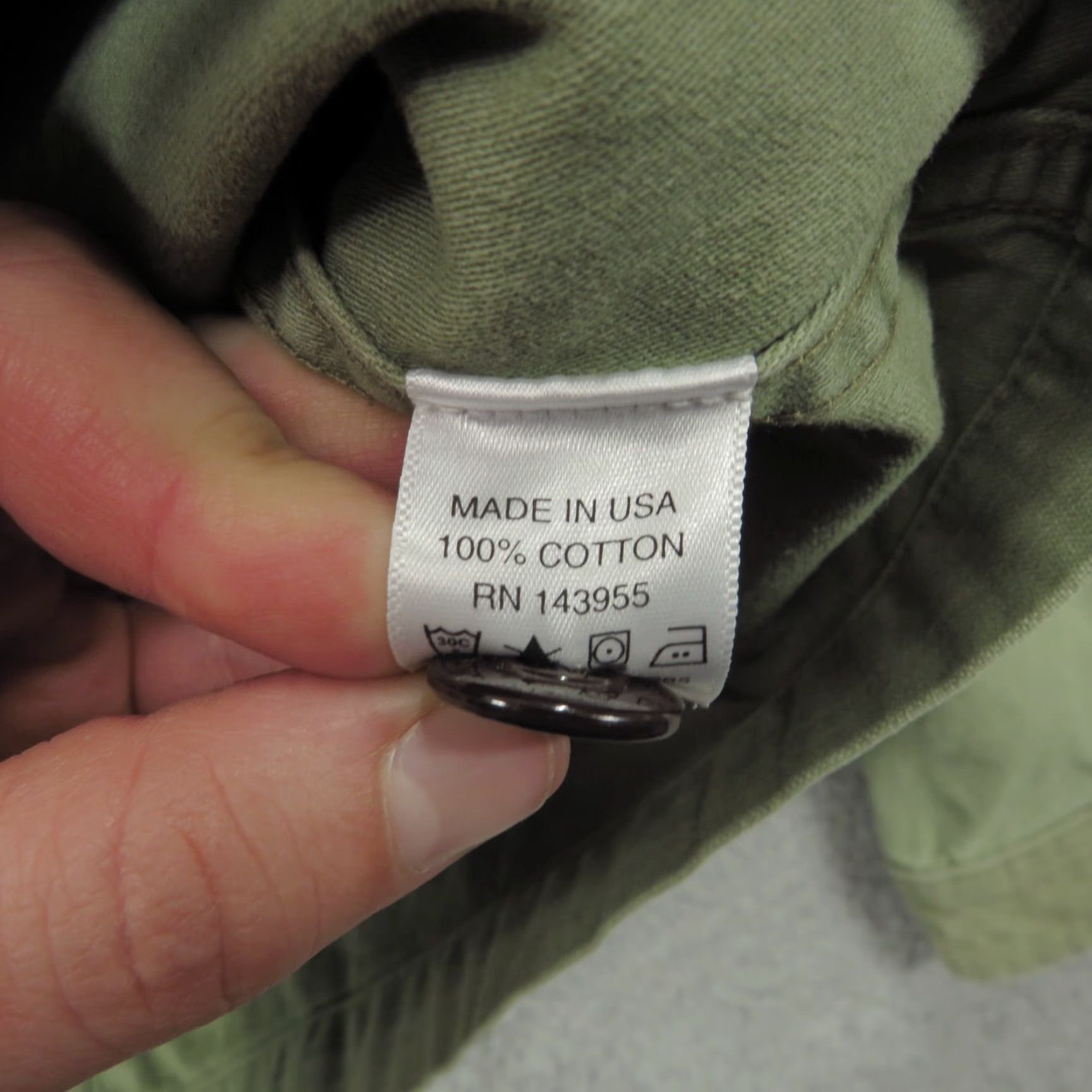 CO Guideboat Co Jacket Men Medium Olive Canvas Utility Shacket 90s USA Coat Size US M / EU 48-50 / 2 - 6 Thumbnail