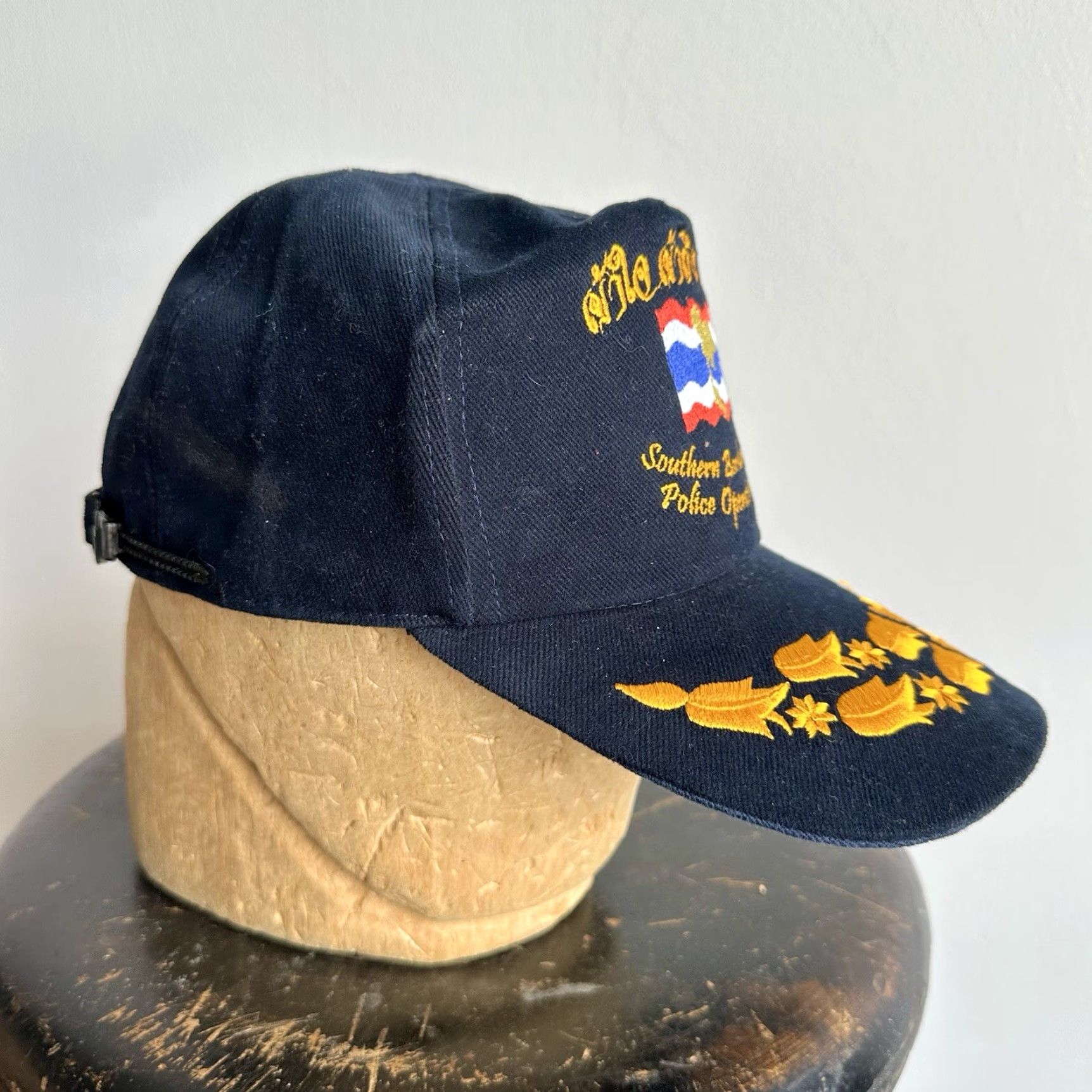 Vintage VINTAGE 1980s HaT Cap Police Force Hat Command Cap S Thai Southern Border Original Adjustable high quality Size ONE SIZE - 3 Thumbnail
