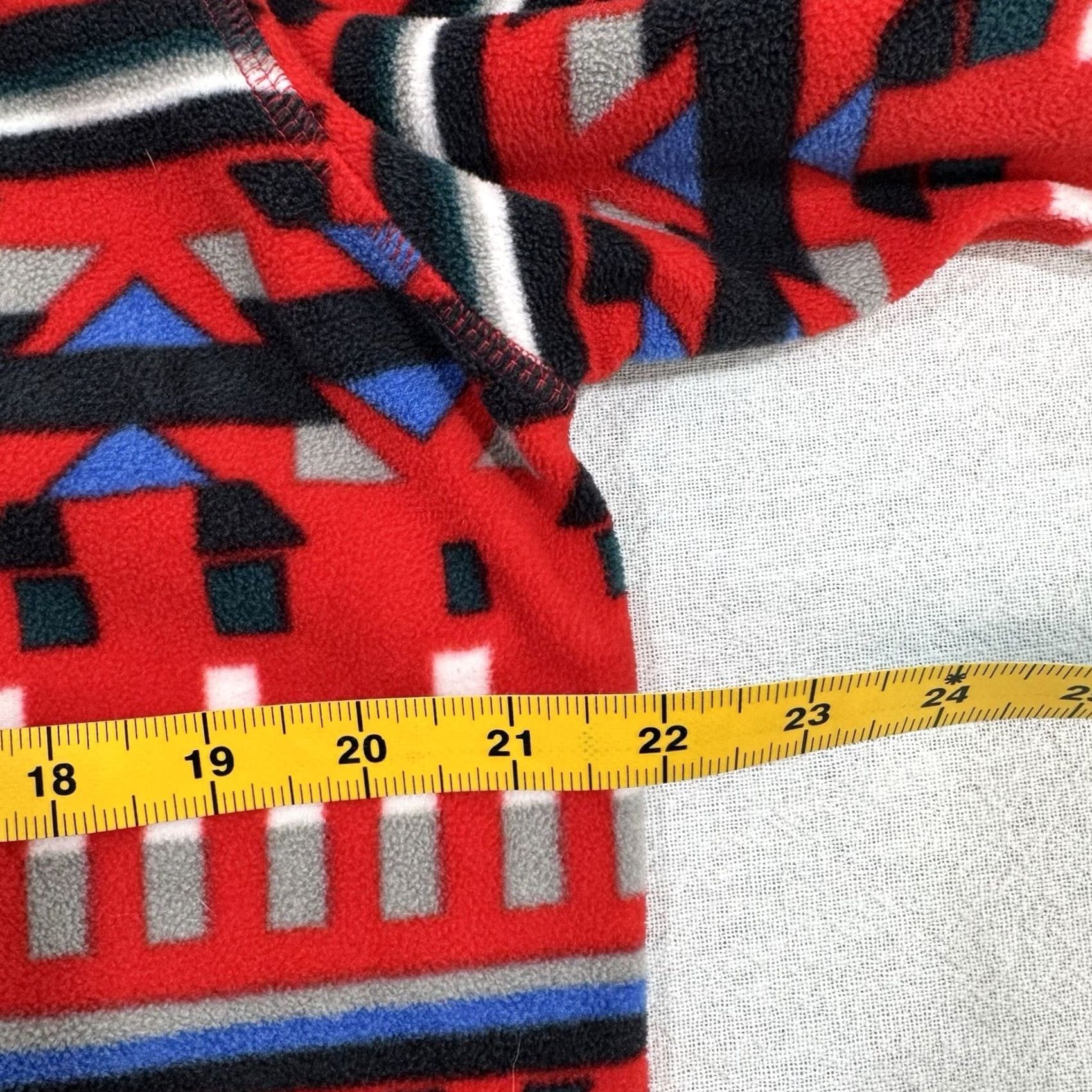Eddie Bauer Eddie Bauer Sweater Geometric Pattern Mock Neck Pullover Red 1/4 Snap Men’s M Medium Pocket Aztec Outdoor Size US M / EU 48-50 / 2 - 7 Thumbnail