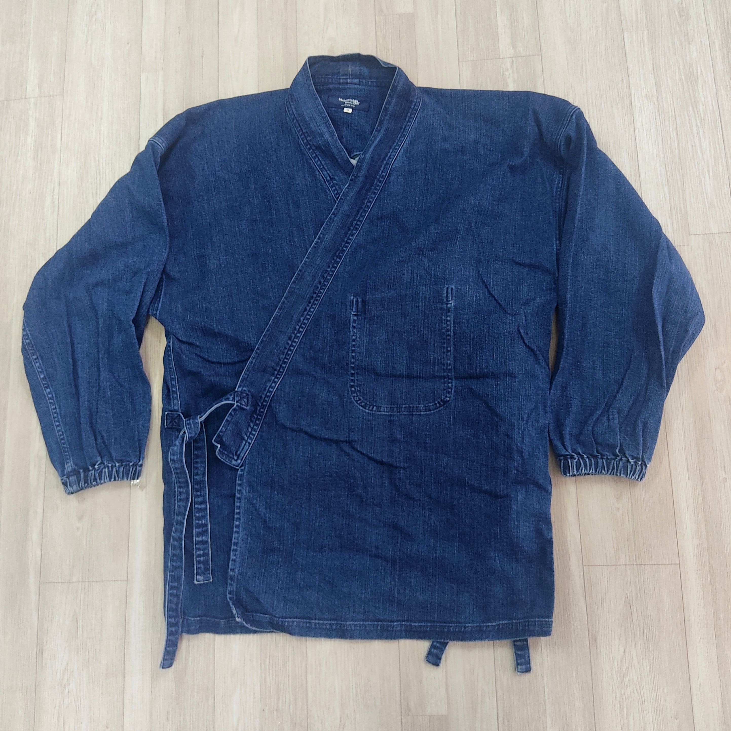 Kaihara Denim KAIHARA DENIM Kamakura Denim Samue Kimono Jacket Size US M / EU 48-50 / 2 - 5 Thumbnail