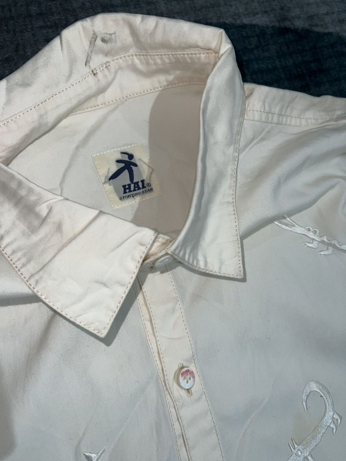 Issey Miyake 1980s Hai Sporting Gear - All Over Embroidery Animal Shirt Size US M / EU 48-50 / 2 - 4 Thumbnail