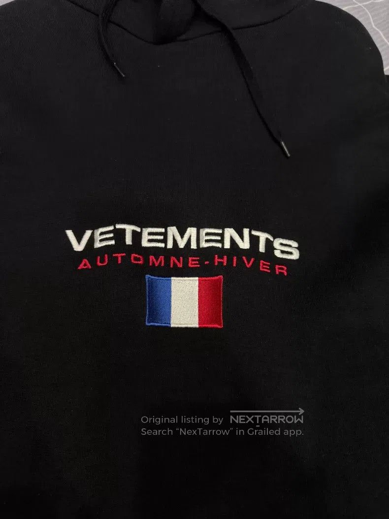 Vetements VETEMENTS Black Fake Two-Piece Hooded Sweatshirt Size US S / EU 44-46 / 1 - 2 Thumbnail