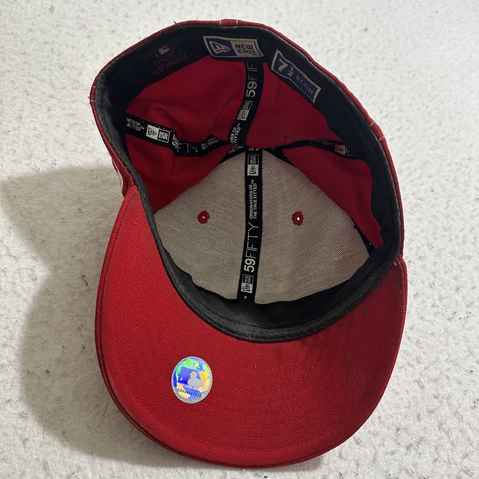 New Era MLB Chicago White Sox 7 1/4 Inch Fitted Baseball Cap Red Hat Size ONE SIZE - 8 Thumbnail
