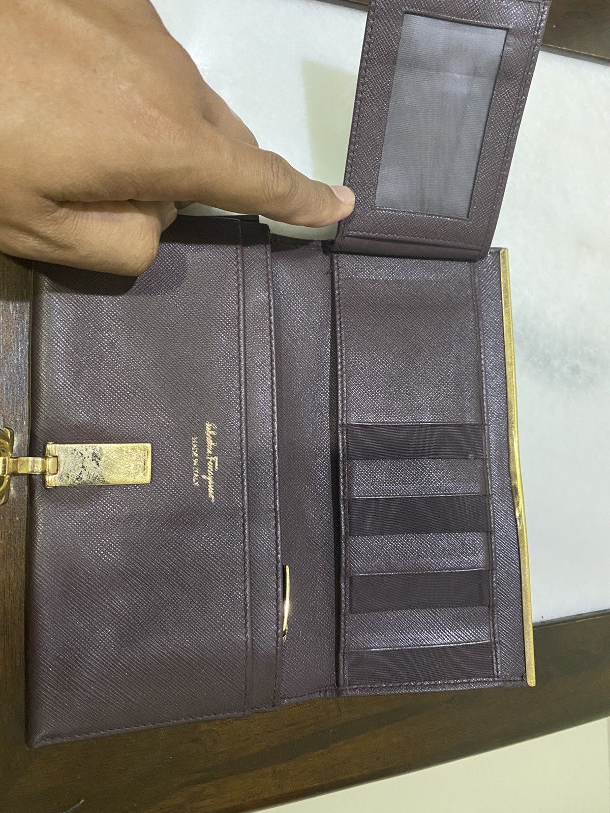 Salvatore Ferragamo Salvatore Ferragamo Leather Wallet Size ONE SIZE - 3 Thumbnail