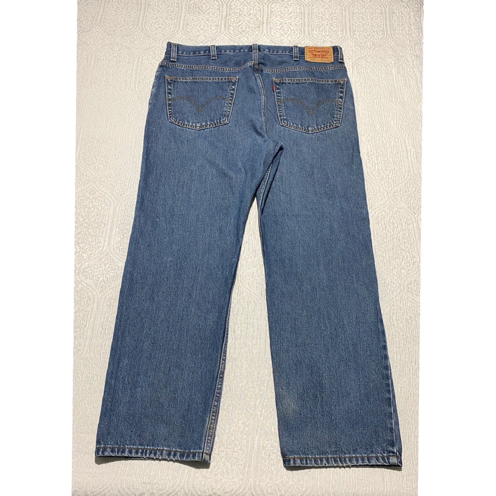 Levi's Levi's 505 Regular Fit Jeans Men Blue Denim Straight Leg 40x30 Regular Jeans Mens Cotton Denim Size US 40 / EU 56 - 2 Thumbnail