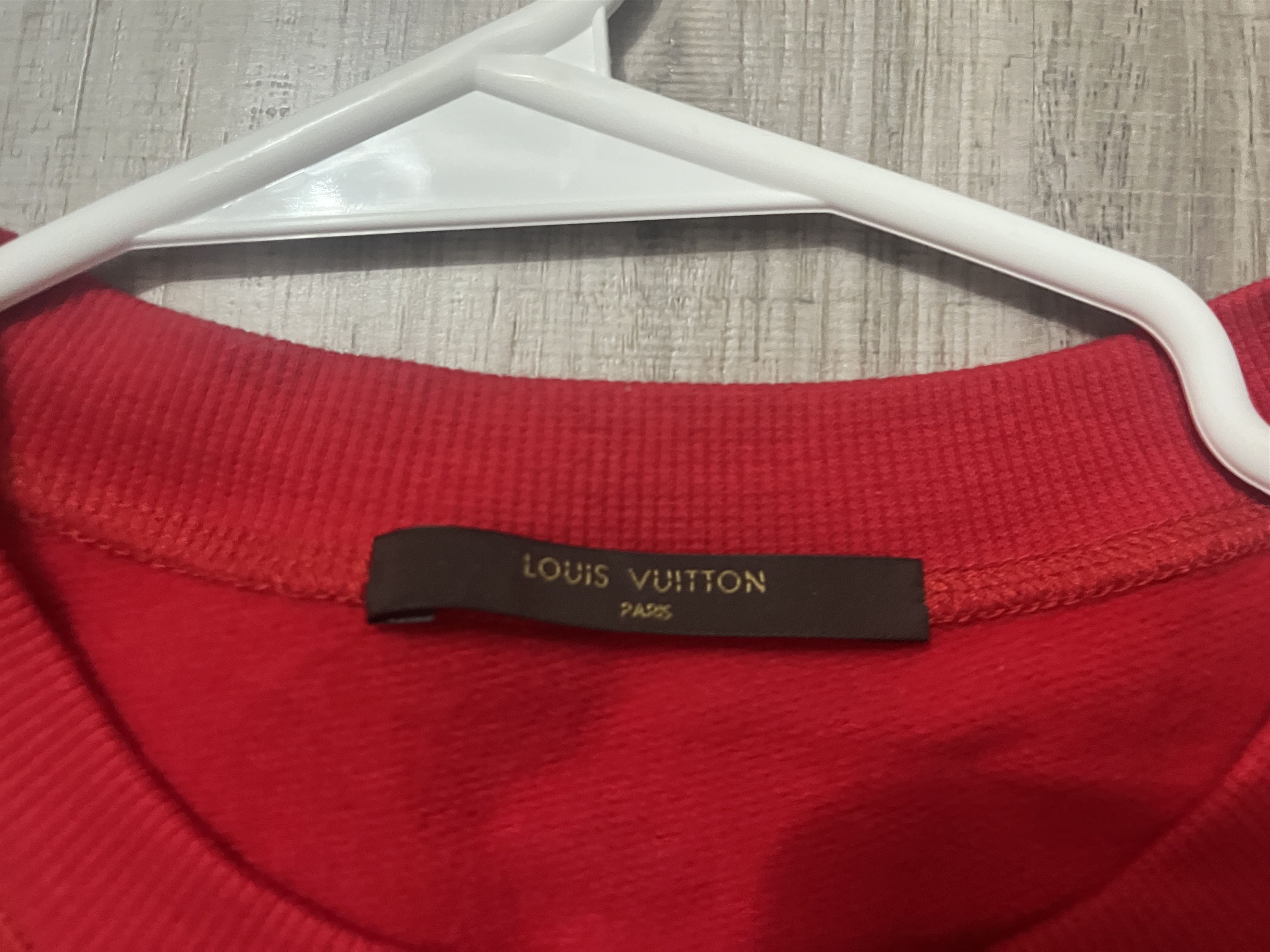 Louis Vuitton × Supreme Supreme x Louis Vuitton Red Sweatshirt Size US L / EU 52-54 / 3 - 7 Thumbnail