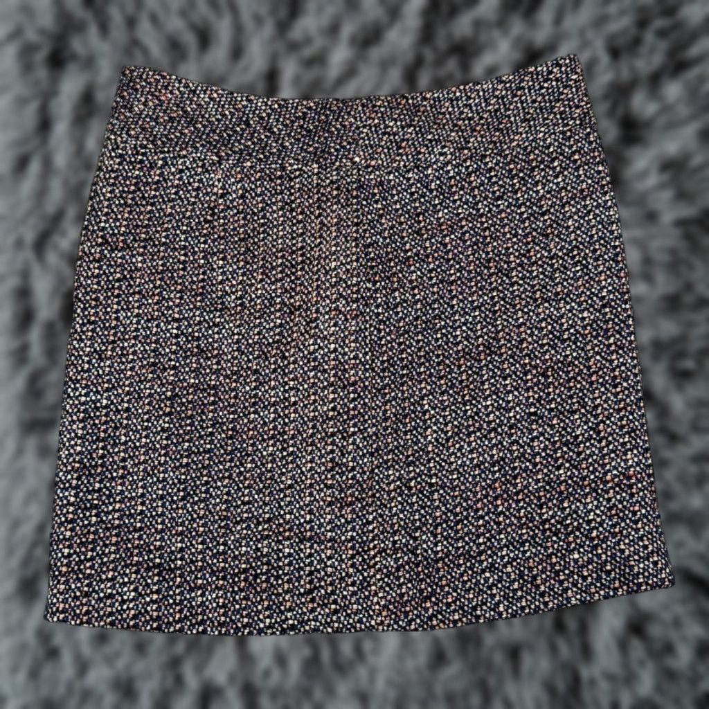 Loft Mini Skirt Size 6 Bouclé Tweed Chic Office Workwear Classic