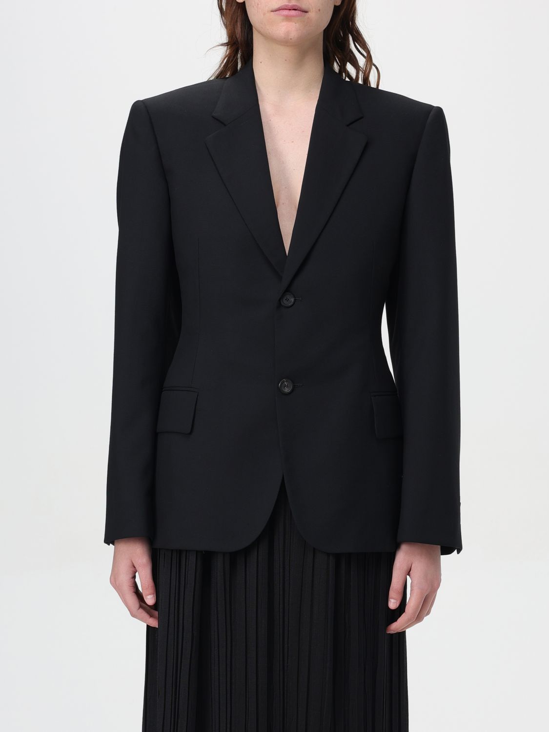 image of Balenciaga Blazer Woman Black, Women's (Size XS)