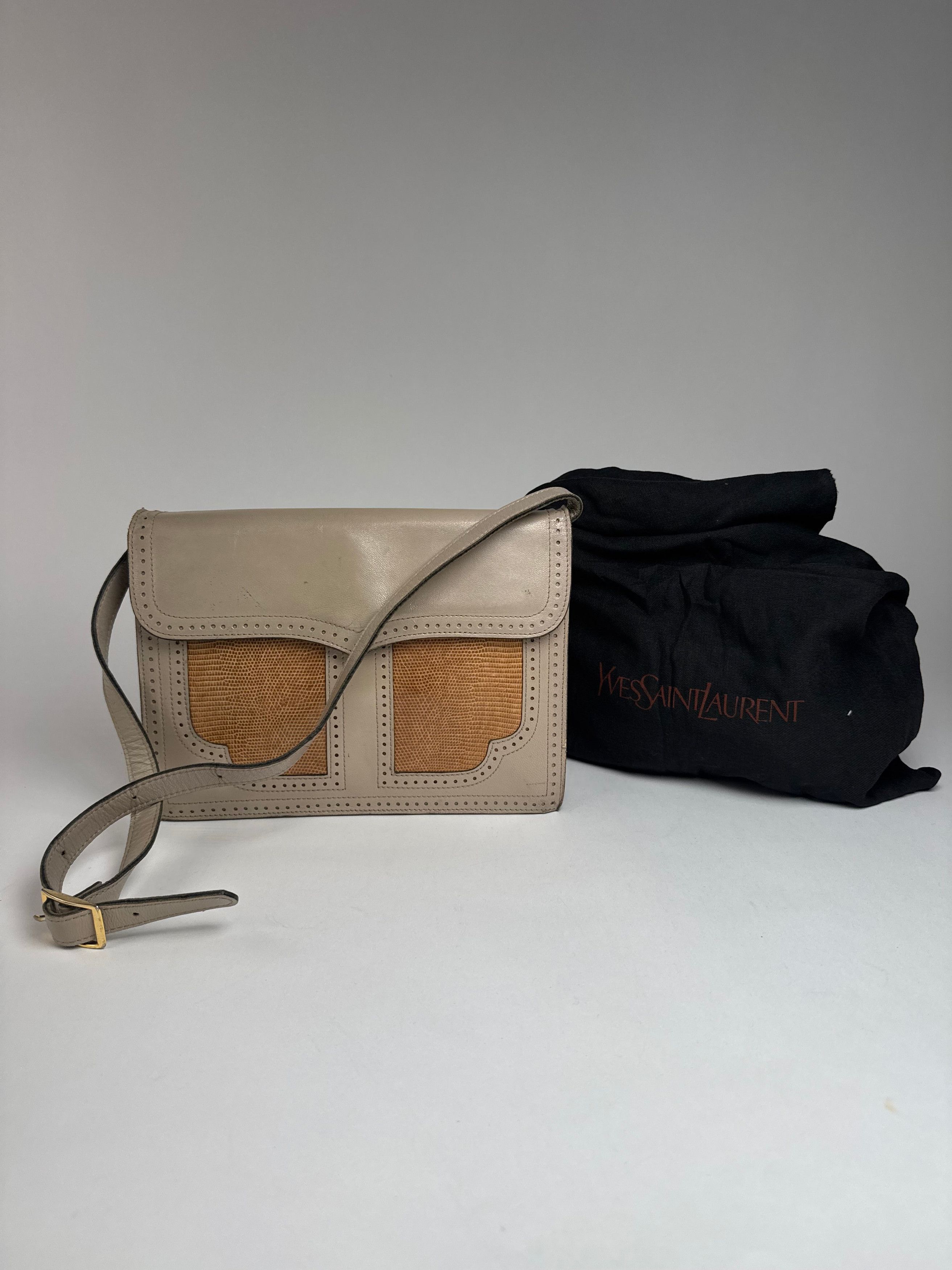 Other Vintage Yves Saint Laurent 2 Way Leather Bag Y-Satchel Size ONE SIZE - 1 Thumbnail