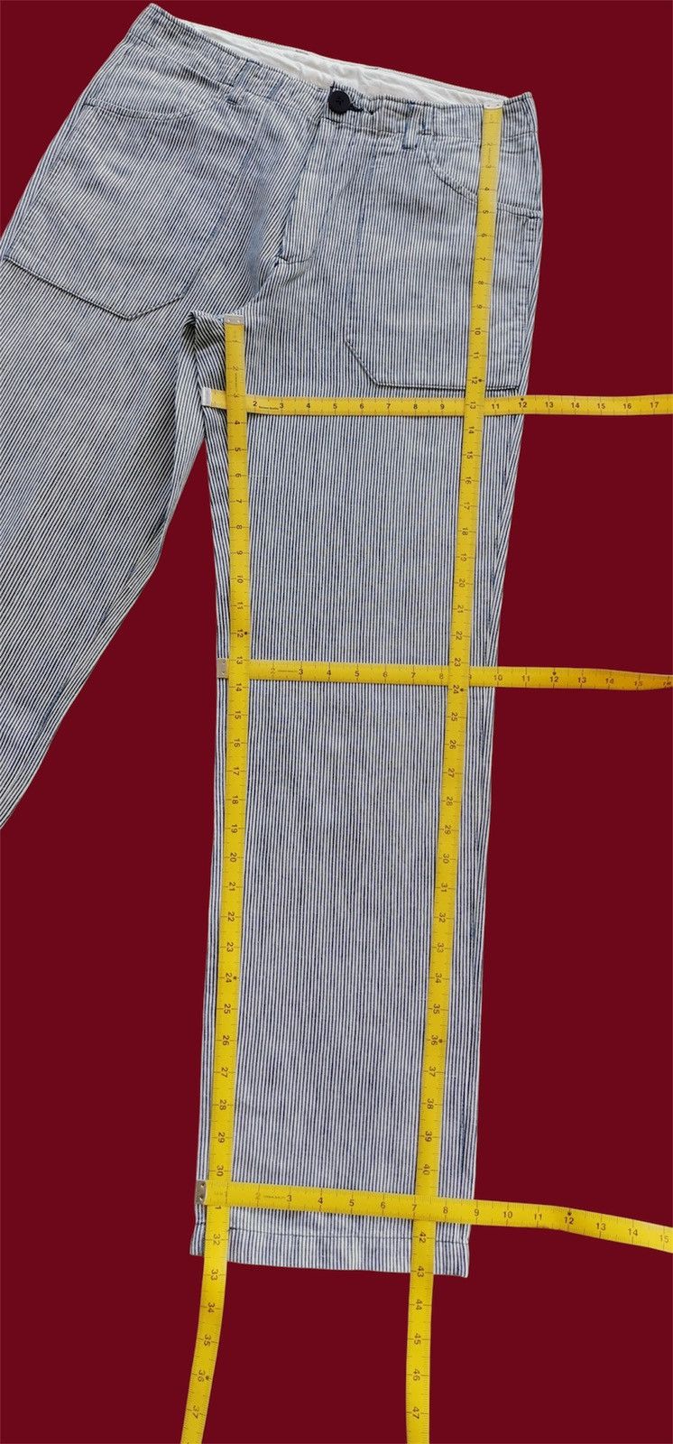 Journal Standard Hemp Journal Standard Pinstripe Patch Pocket Pants Size US 32 / EU 48 - 10 Thumbnail