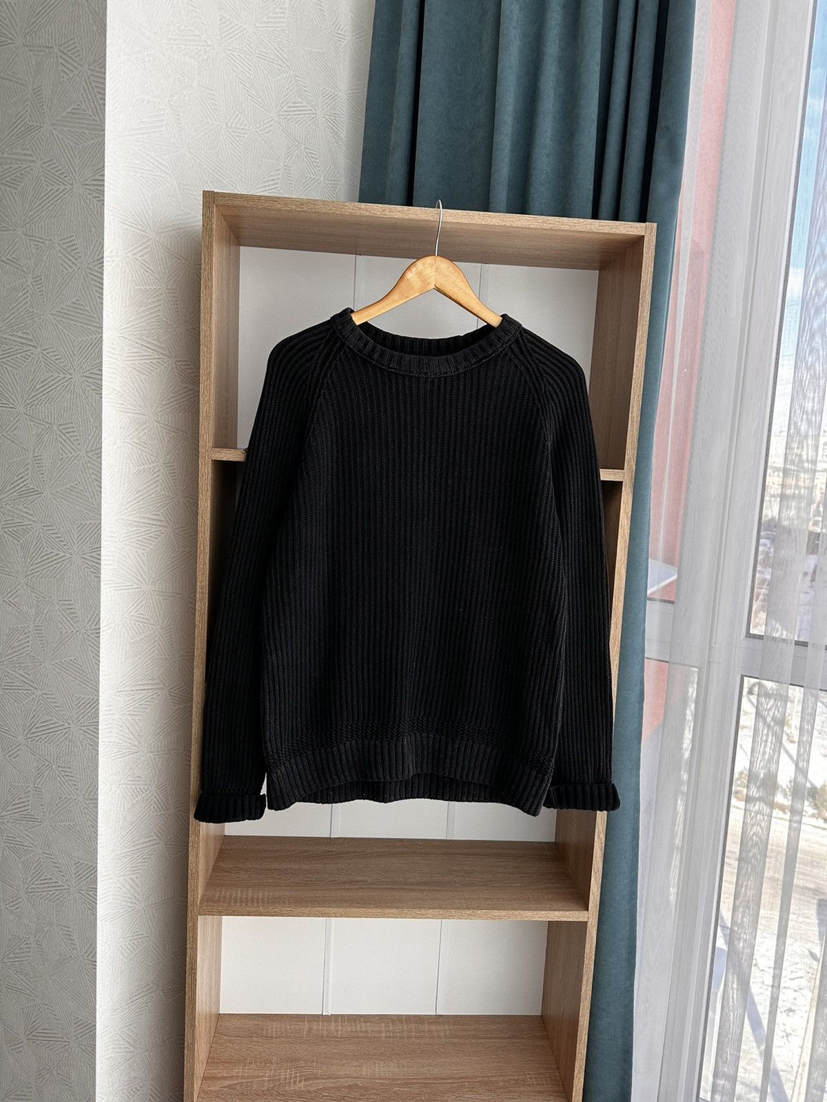 Vintage Diesel Style Ribbed Knit Japanese Gradient Sweater