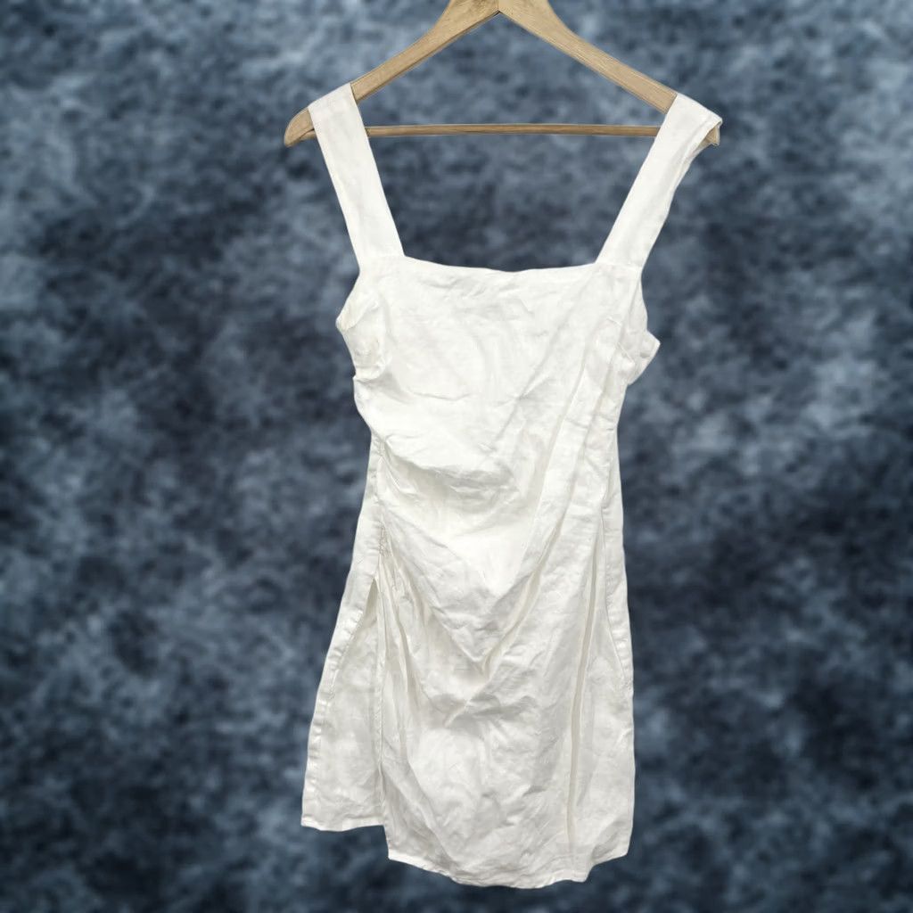 Reformation Reformation Linen Mini Dress 2 Coastal Capsule Beachy Boho Resort Size XS / US 0-2 / IT 36-38 - 1 Thumbnail