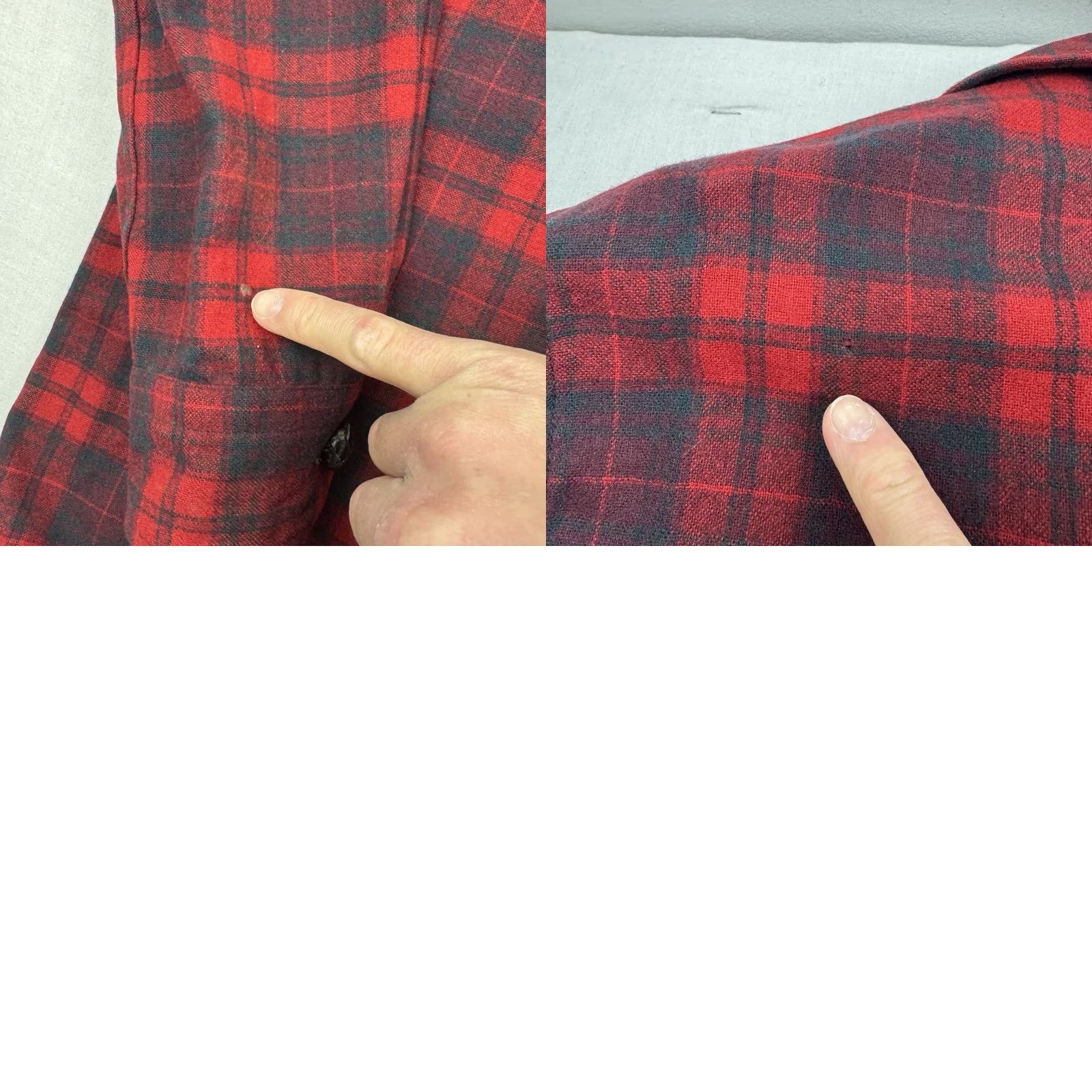 Pendleton VINTAGE Pendleton Blazer Shirt Men M Red Plaid USA 80s 90s Pockets Wool Button Casual Business Size 40R - 9 Thumbnail