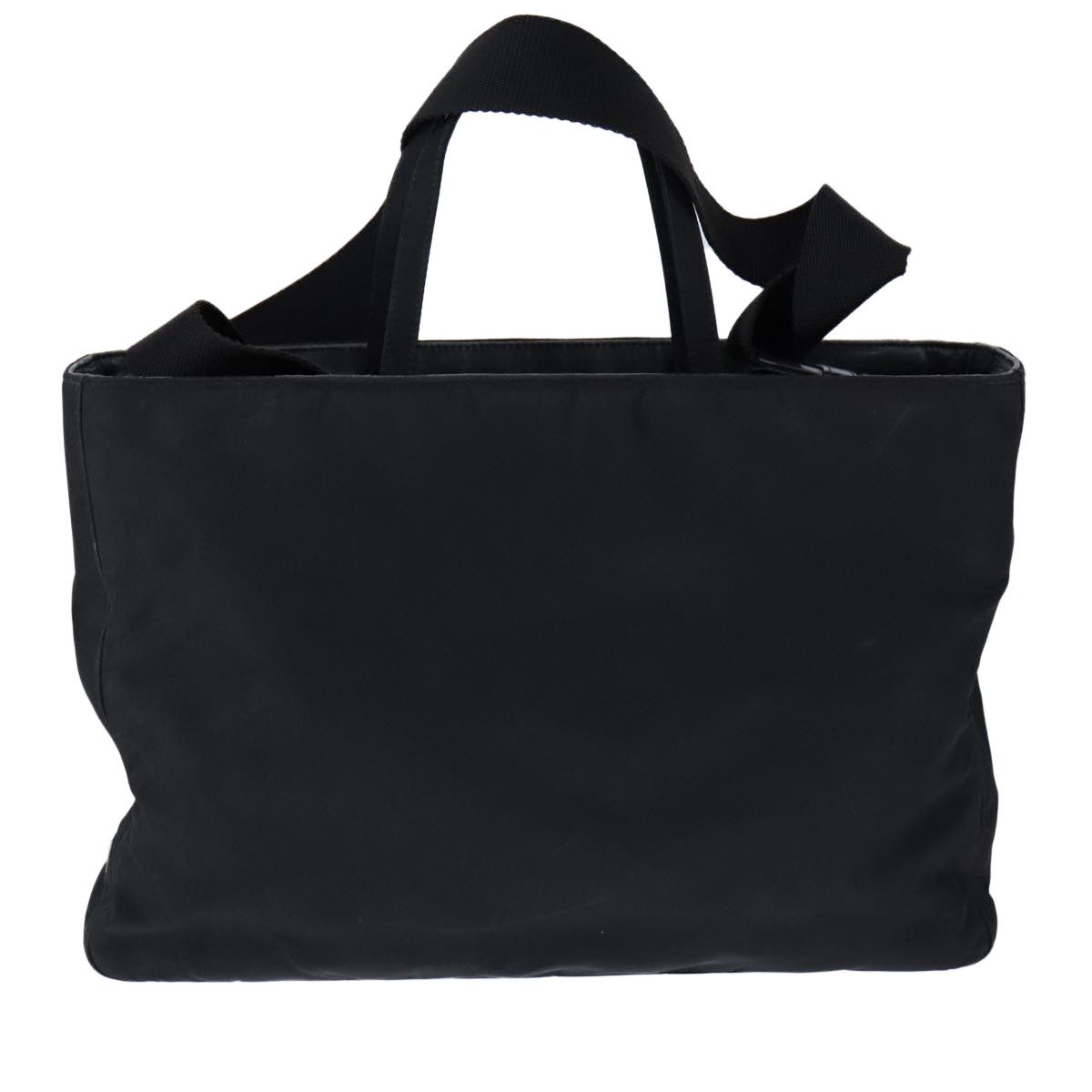 Saffiano Black Synthetic Handbag (Pre-Owned)