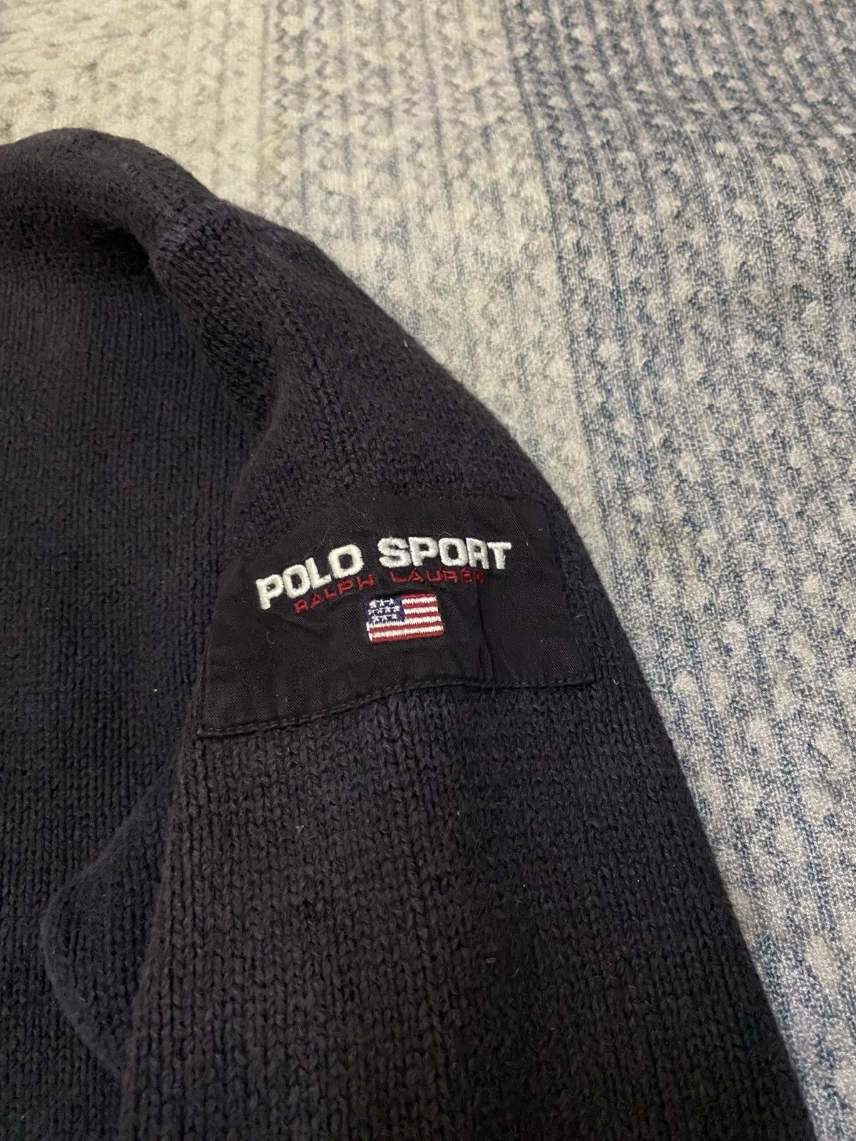 Polo Ralph Lauren VINTAGE POLO SPORT SPORTMAN ANORAK HYBRID KNiT Size US L / EU 52-54 / 3 - 3 Thumbnail