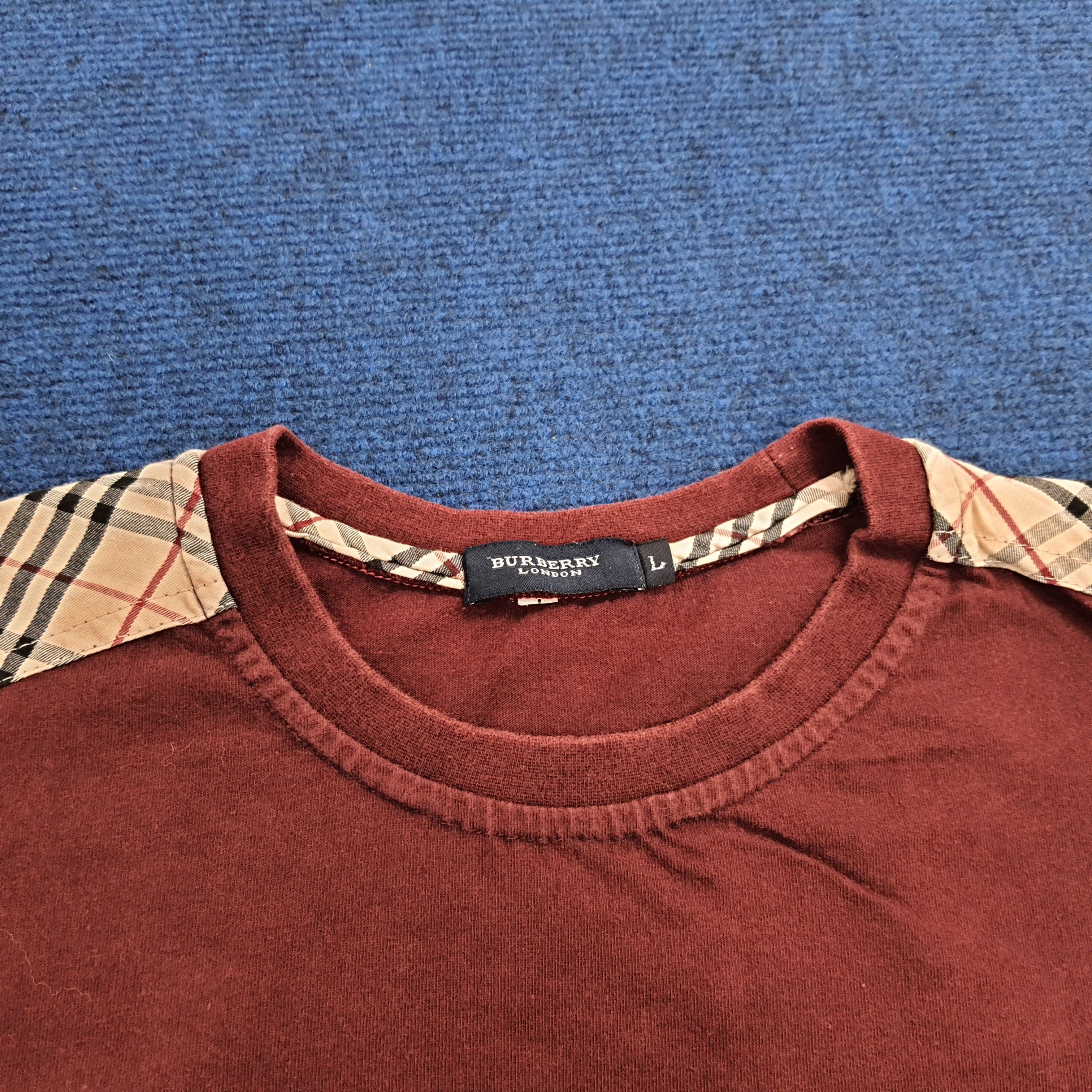 Burberry × Vintage Vintage Burberry Nova Check Long Sleeve T-shirt cp2 Size US L / EU 52-54 / 3 - 4 Thumbnail