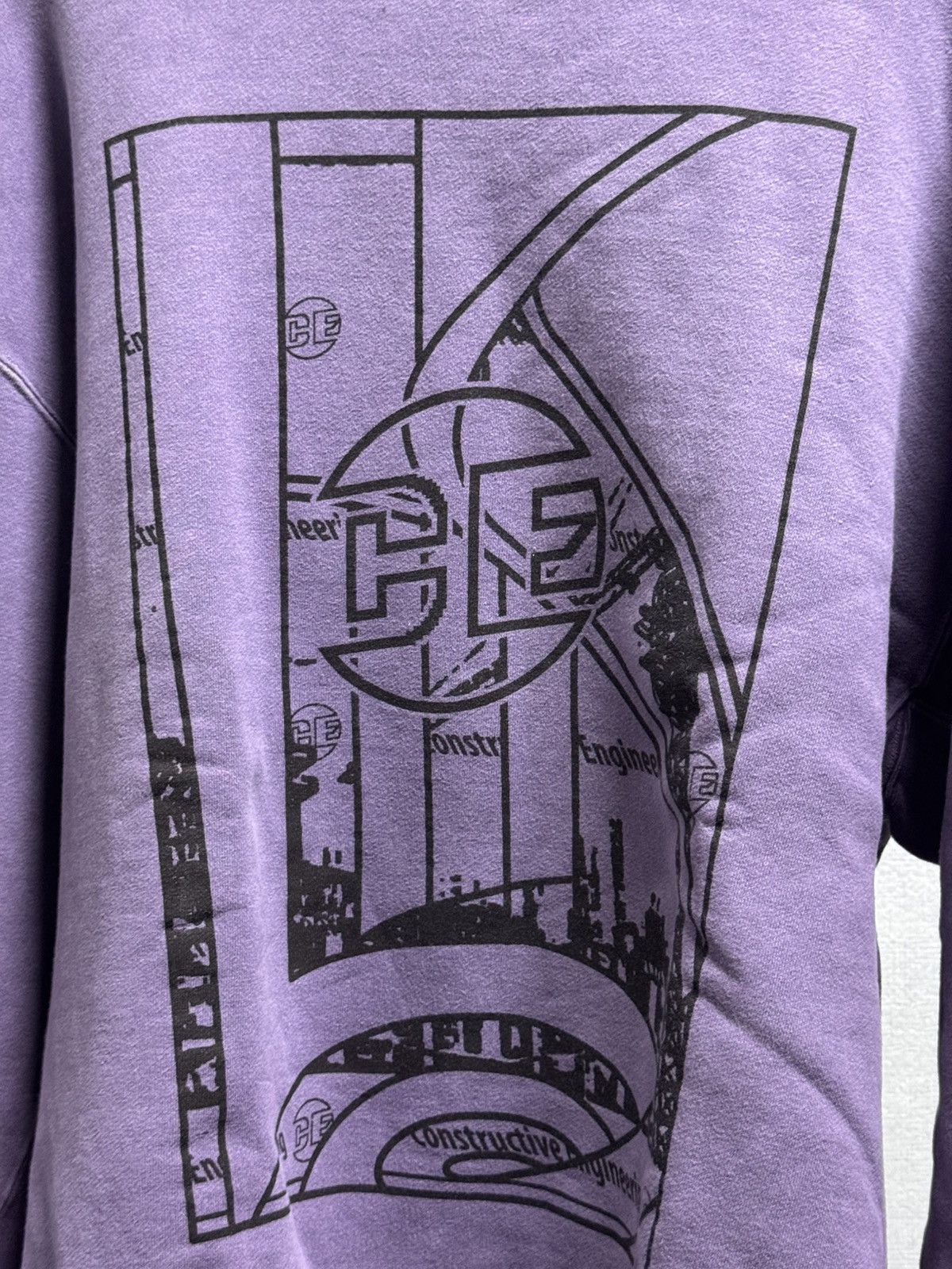 Cav Empt Cav Empt Overdyed Purple Sweatshirt Size US XL / EU 56 / 4 - 2 Thumbnail