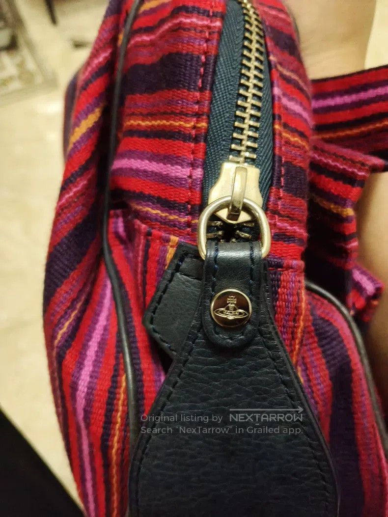 Other Vivienne Westwood size os Striped Bow Handbag, Purple with Size ONE SIZE - 6 Thumbnail